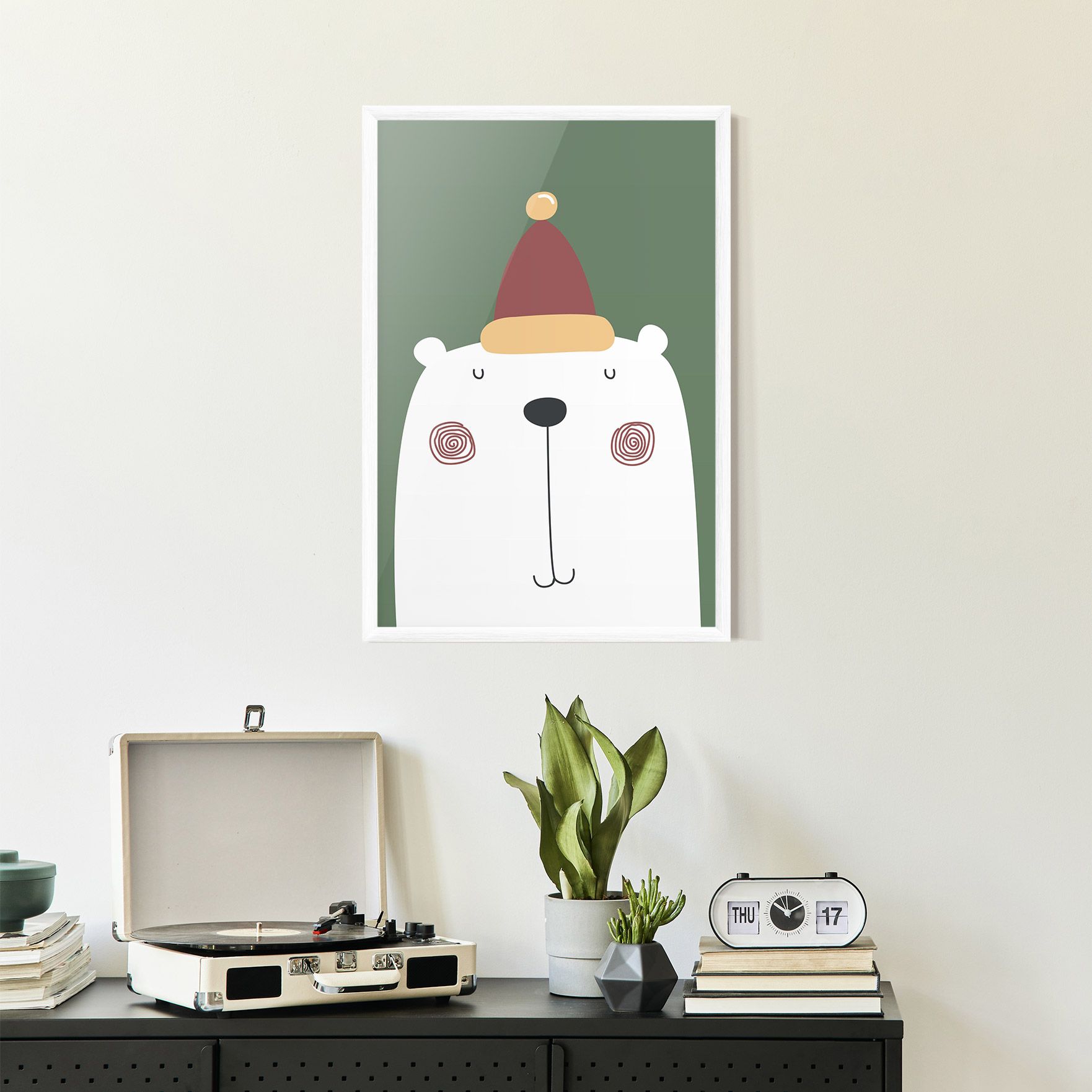 Cute Icebear Drawing mockup 2