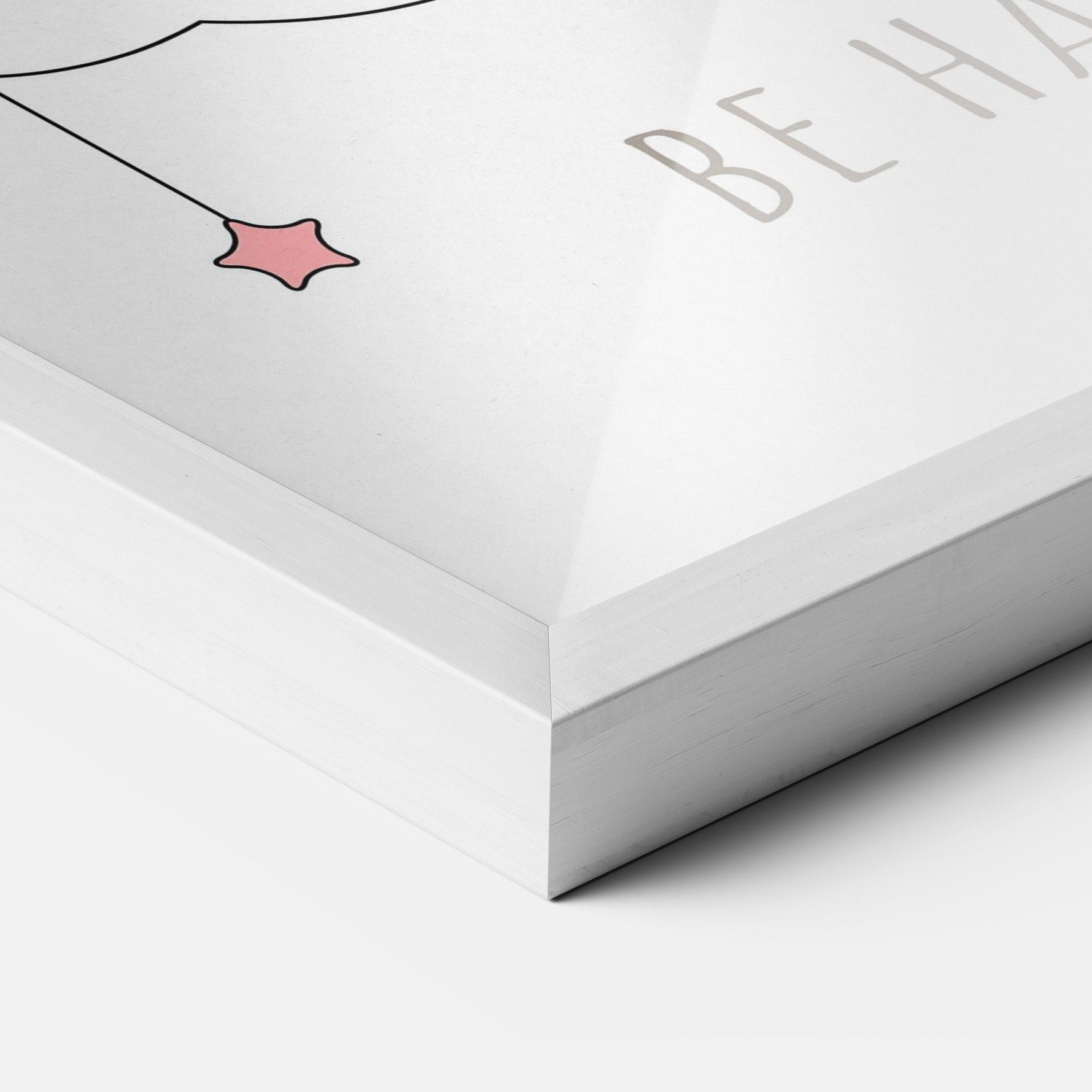 Keretezett Poszter Be Happy Day mockup 3