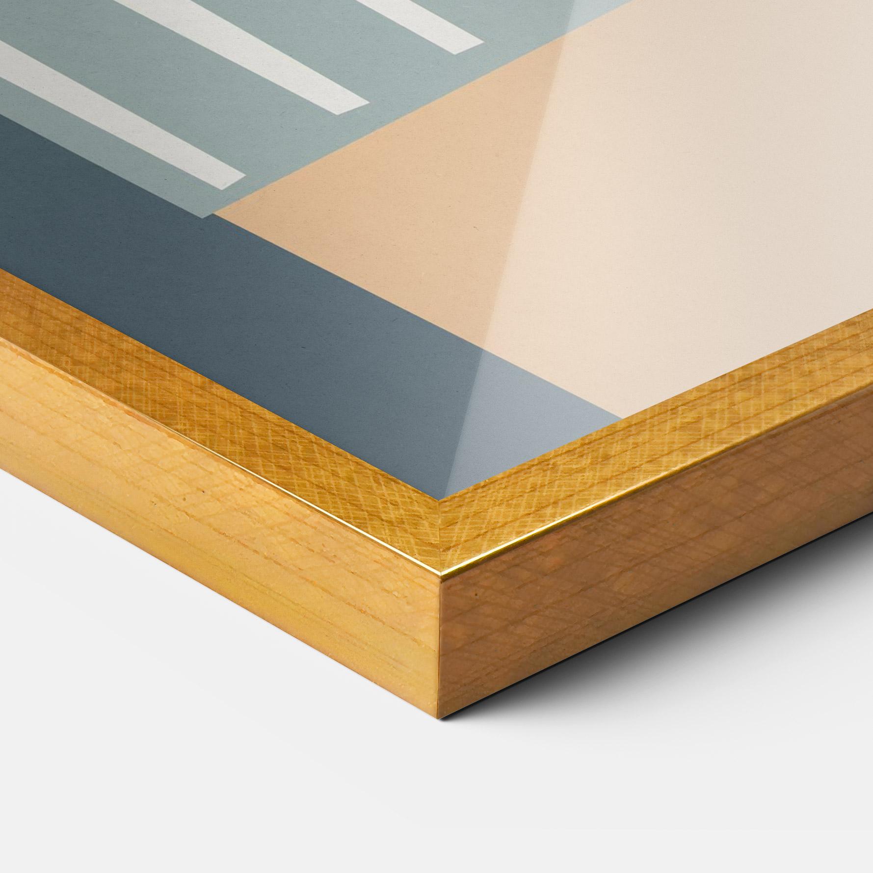 Keretezett Poszter Cute White Tiger mockup 3