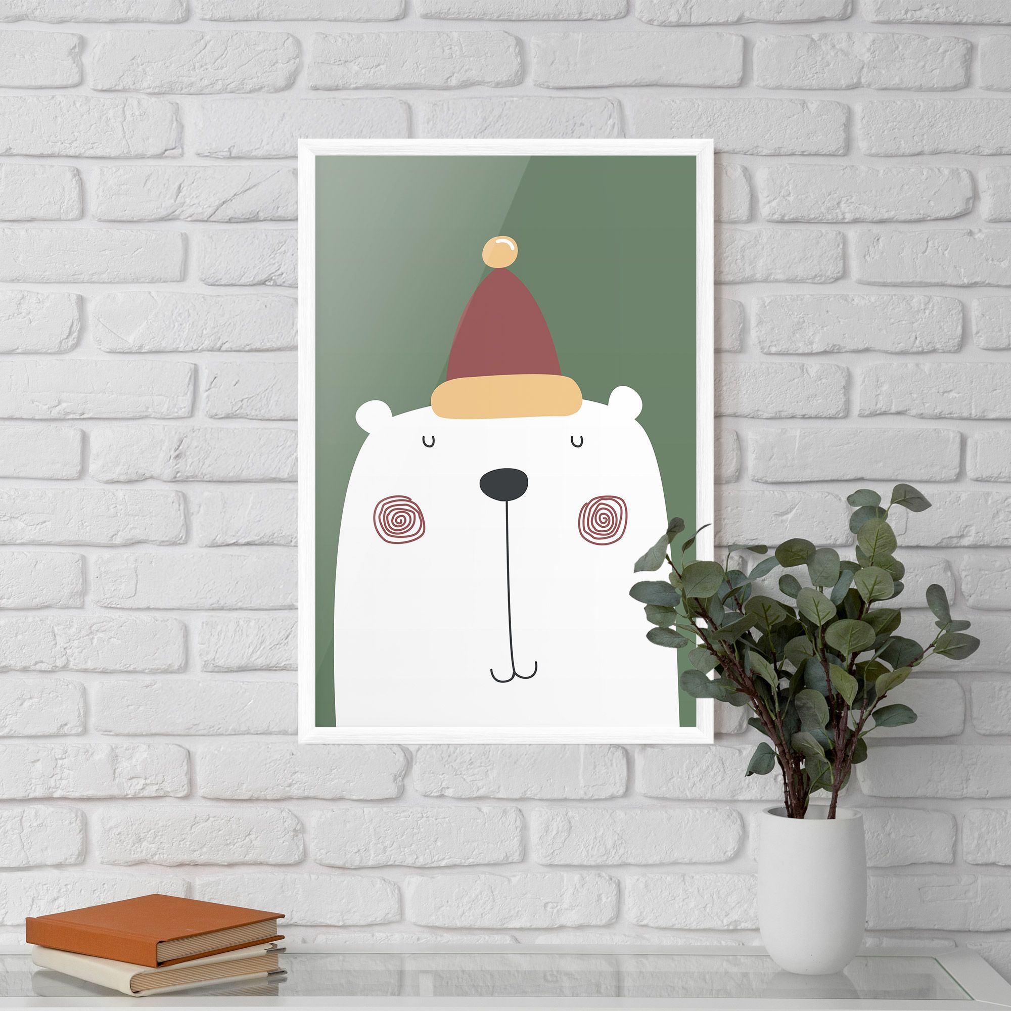 Cute Icebear Drawing mockup 5