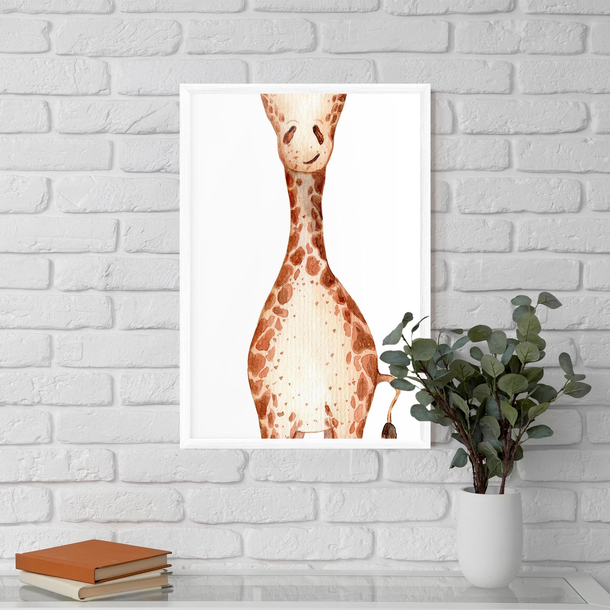 Keretezett Poszter Girafa Calma mockup 5