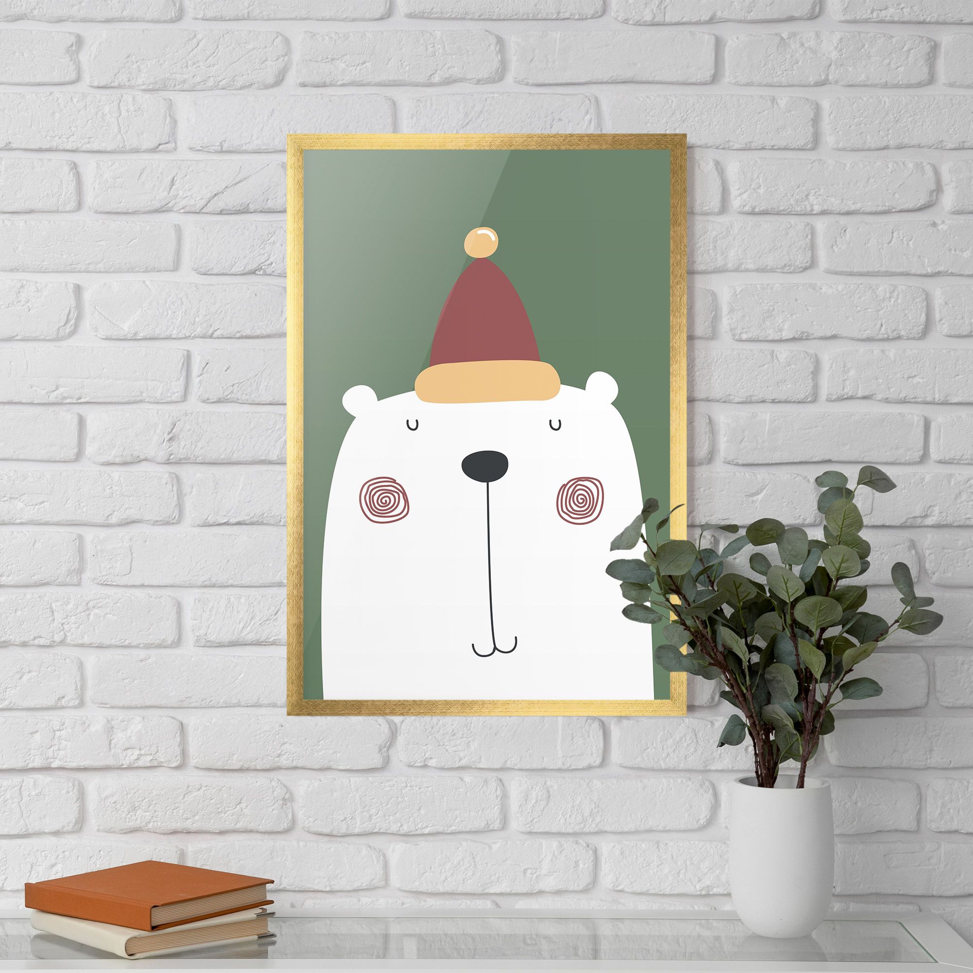 Cute Icebear Drawing mockup 5