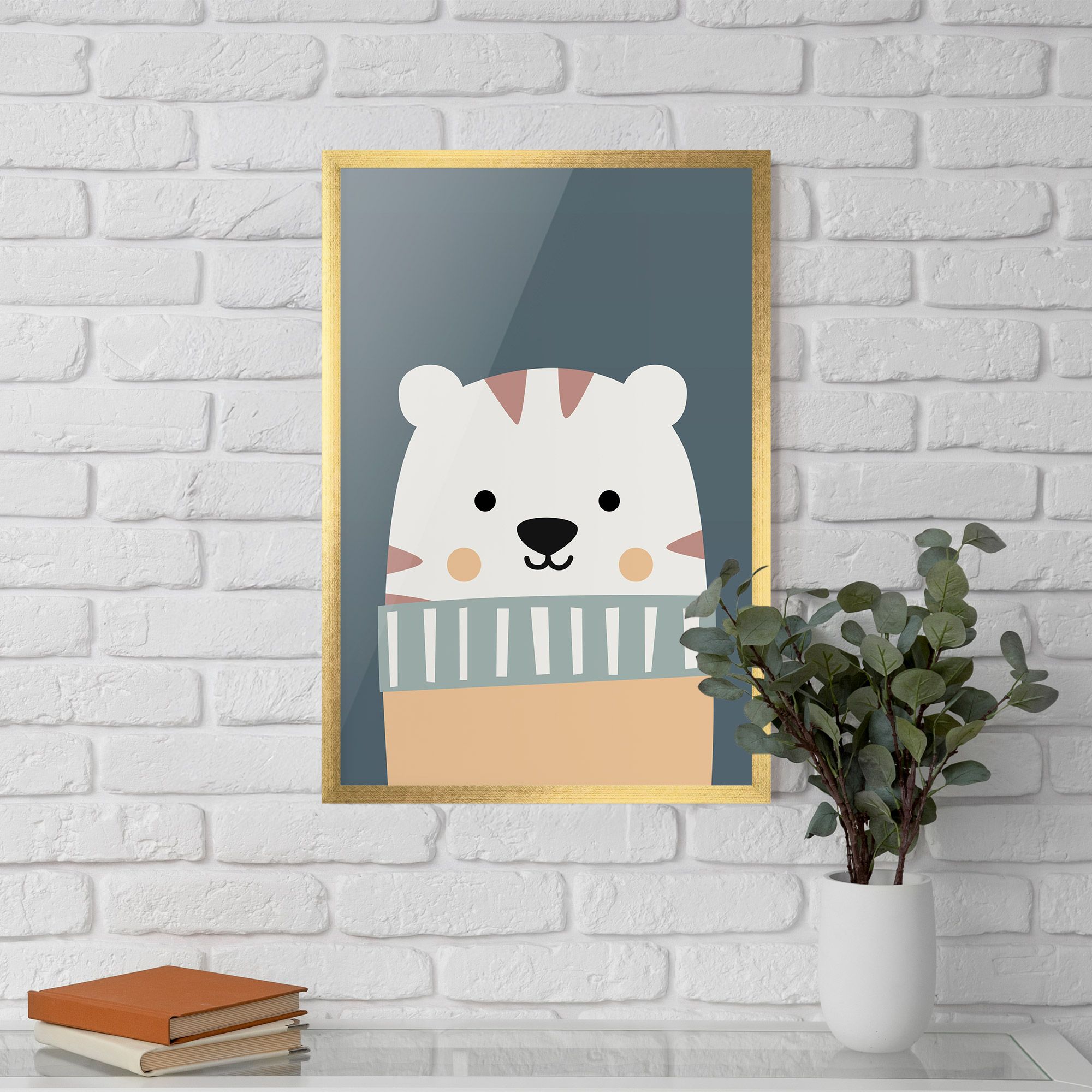 Cute White Tiger mockup 5