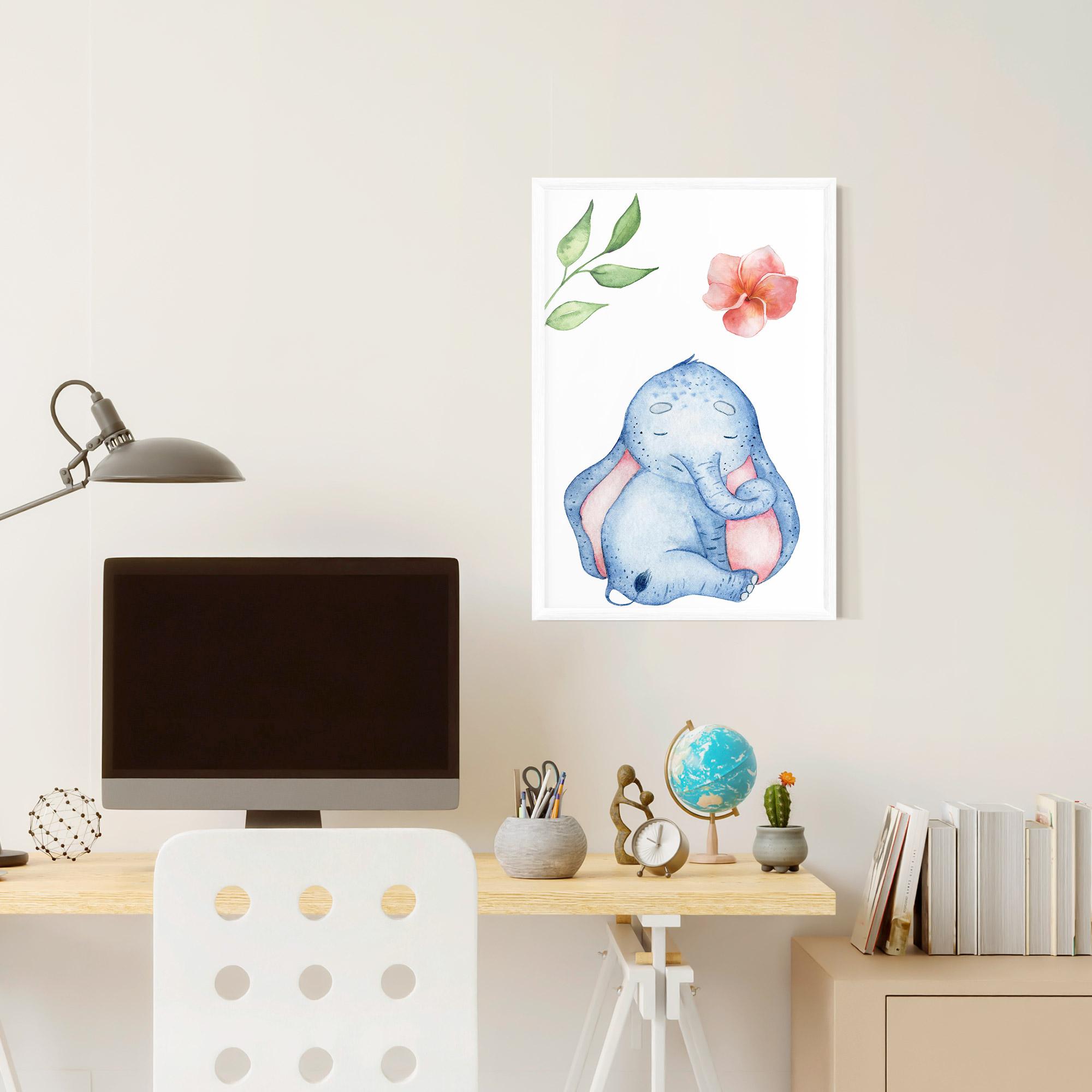 Keretezett Poszter Elefant Somnoros mockup 6