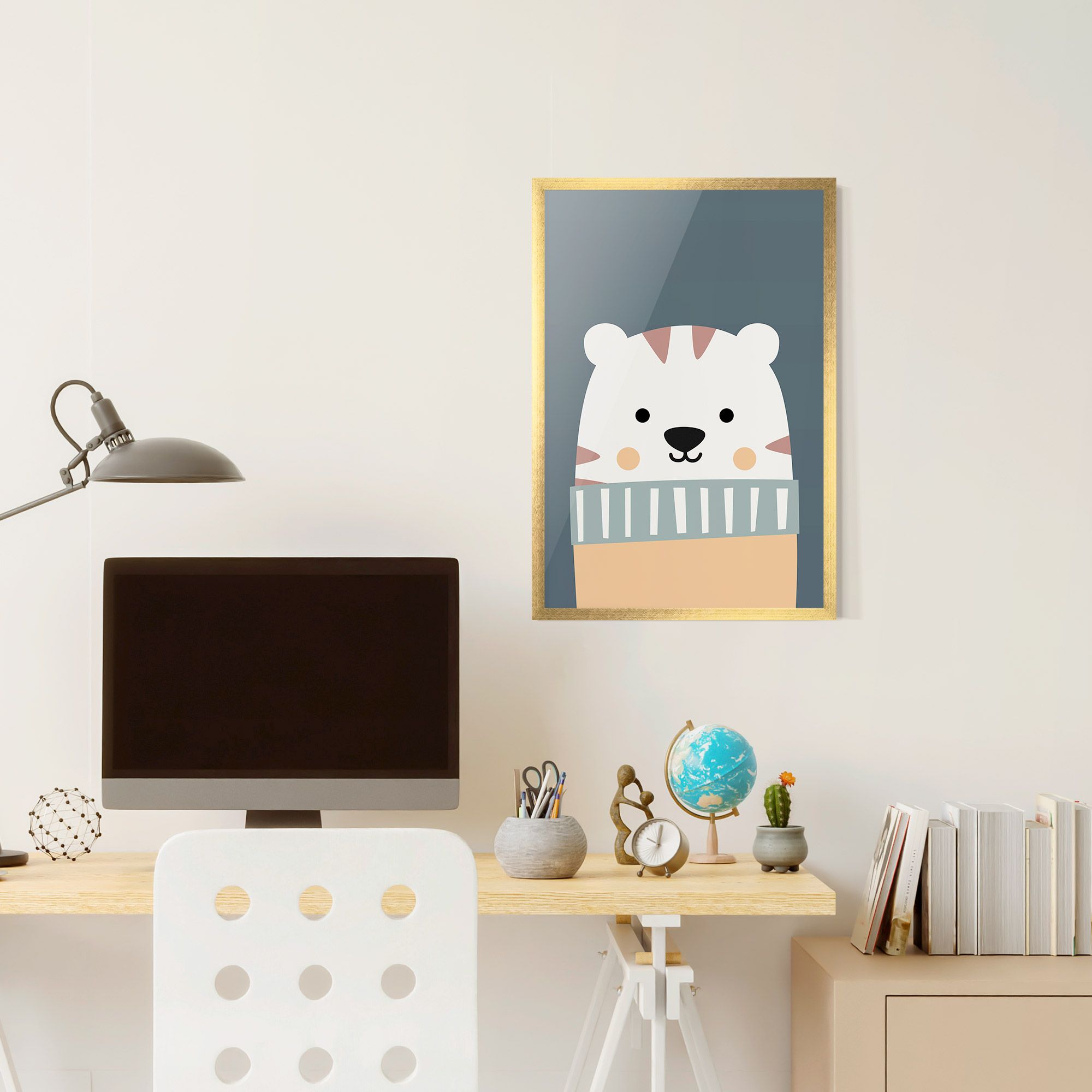 Cute White Tiger mockup 6