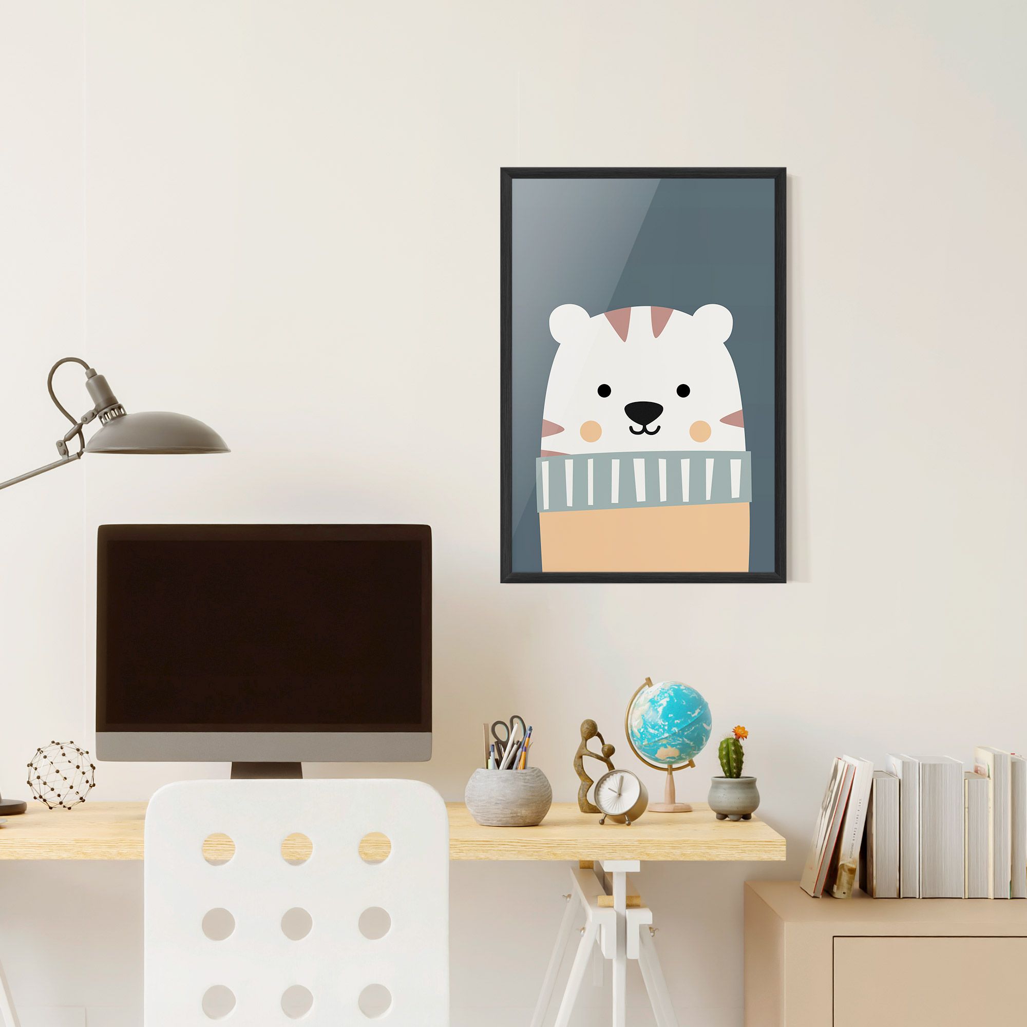 Cute White Tiger mockup 6