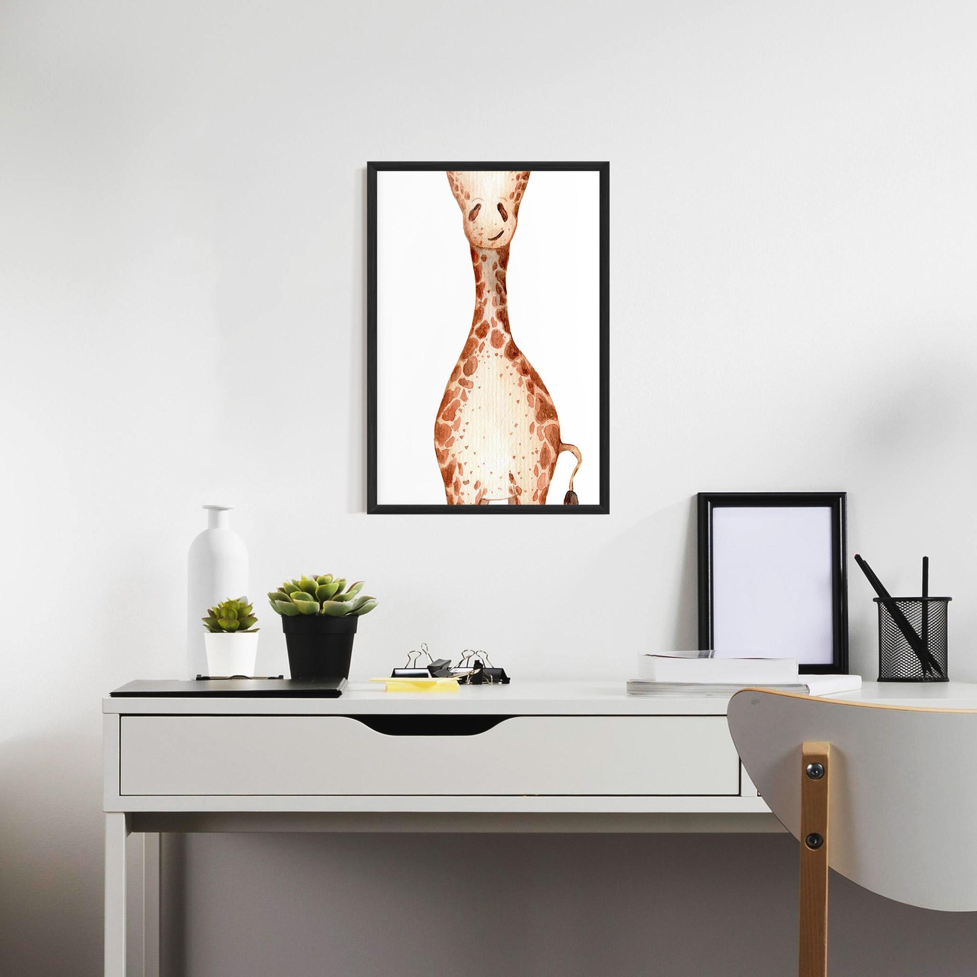 Keretezett Poszter Girafa Calma mockup 7