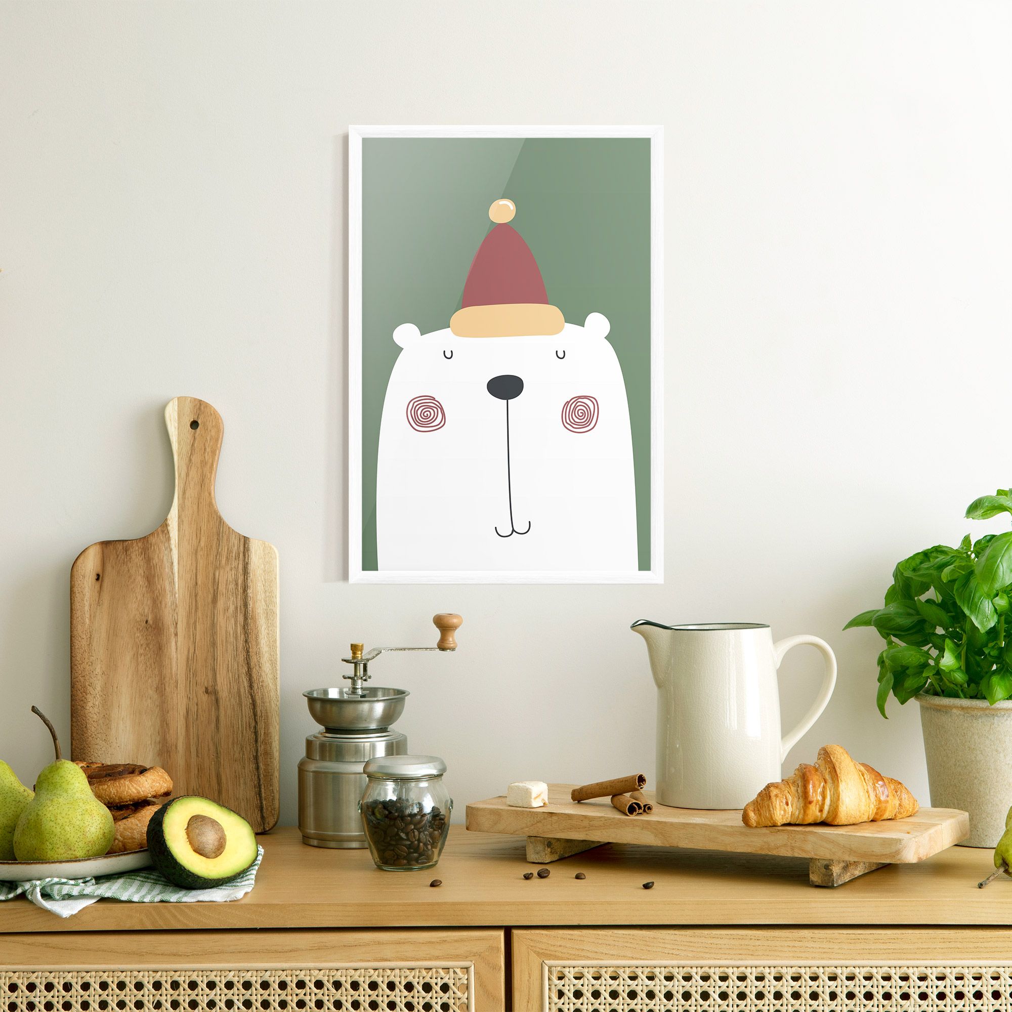 Cute Icebear Drawing mockup 8