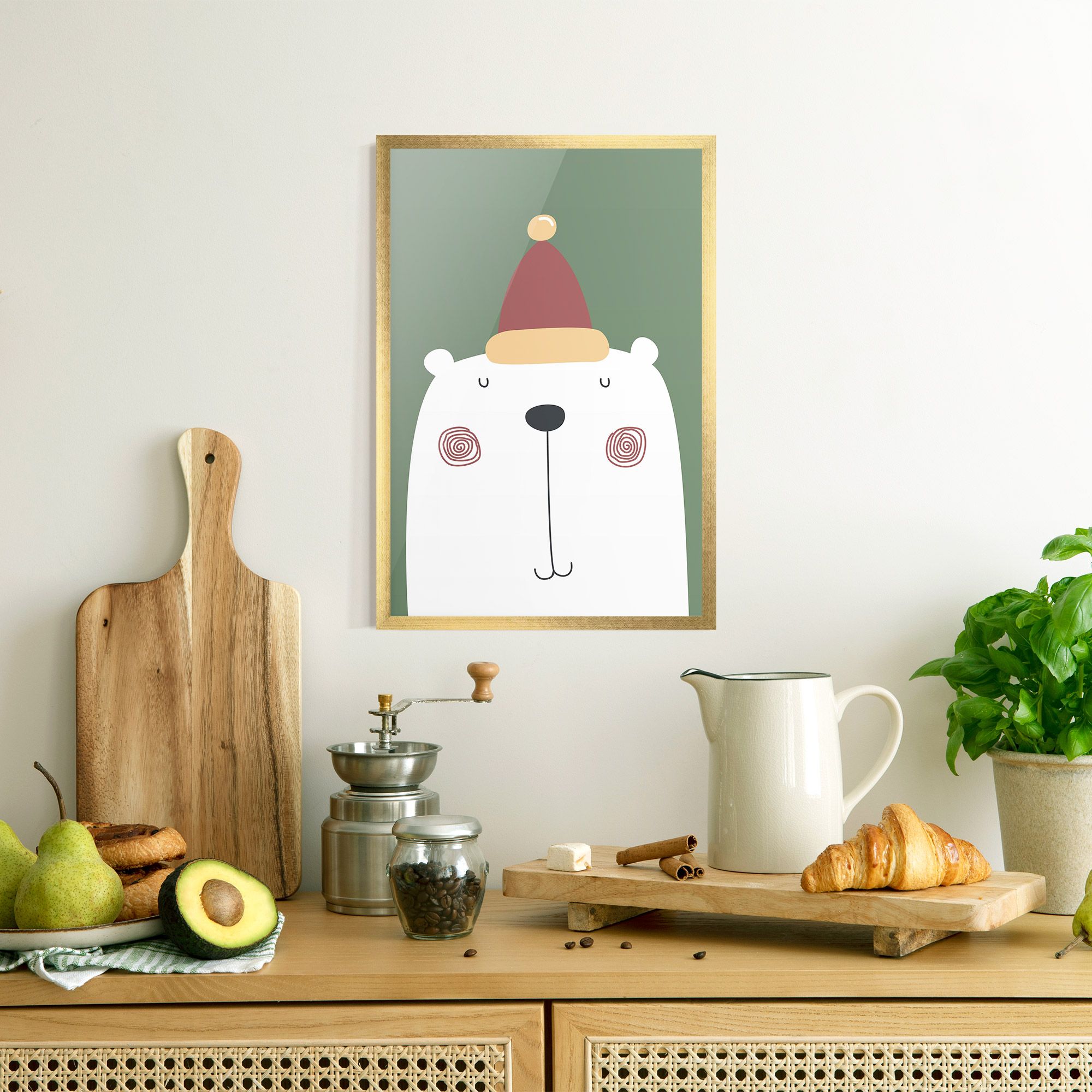 Cute Icebear Drawing mockup 8
