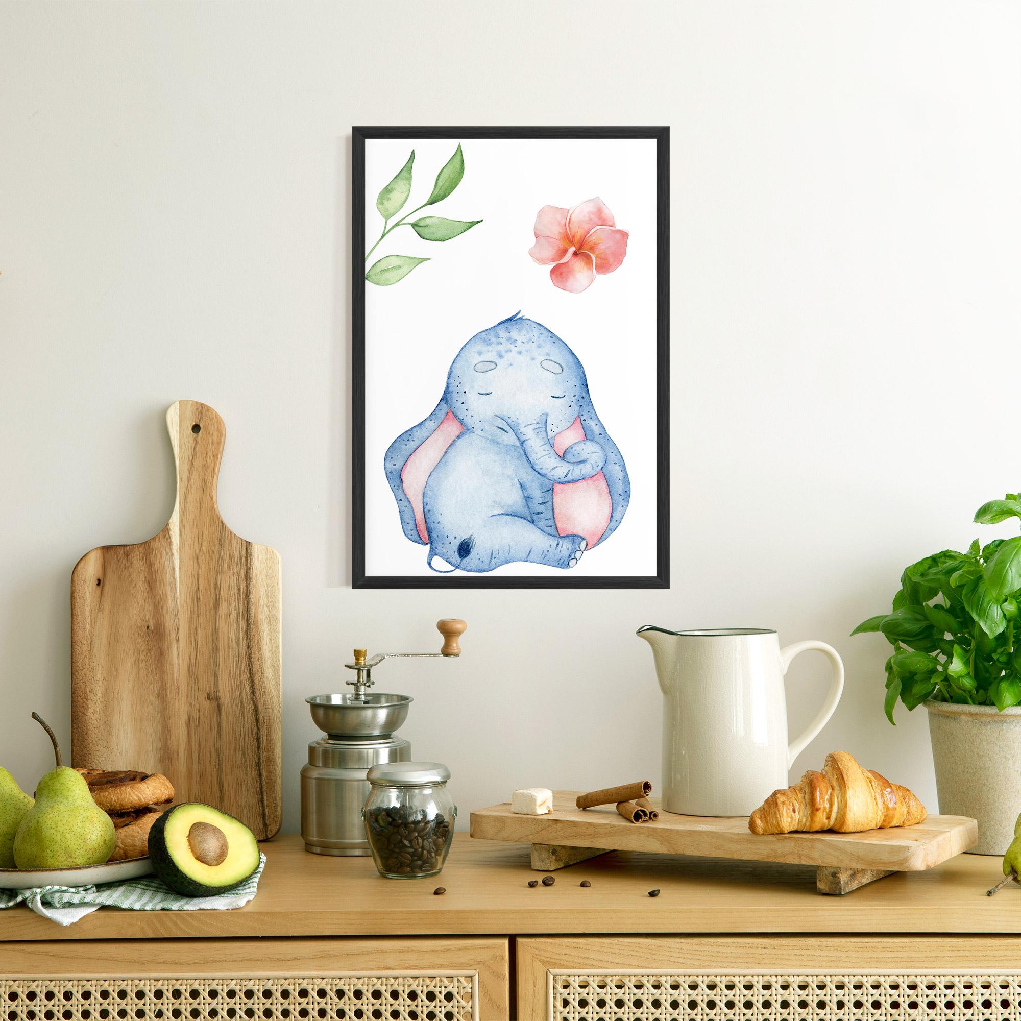 Keretezett Poszter Elefant Somnoros mockup 8