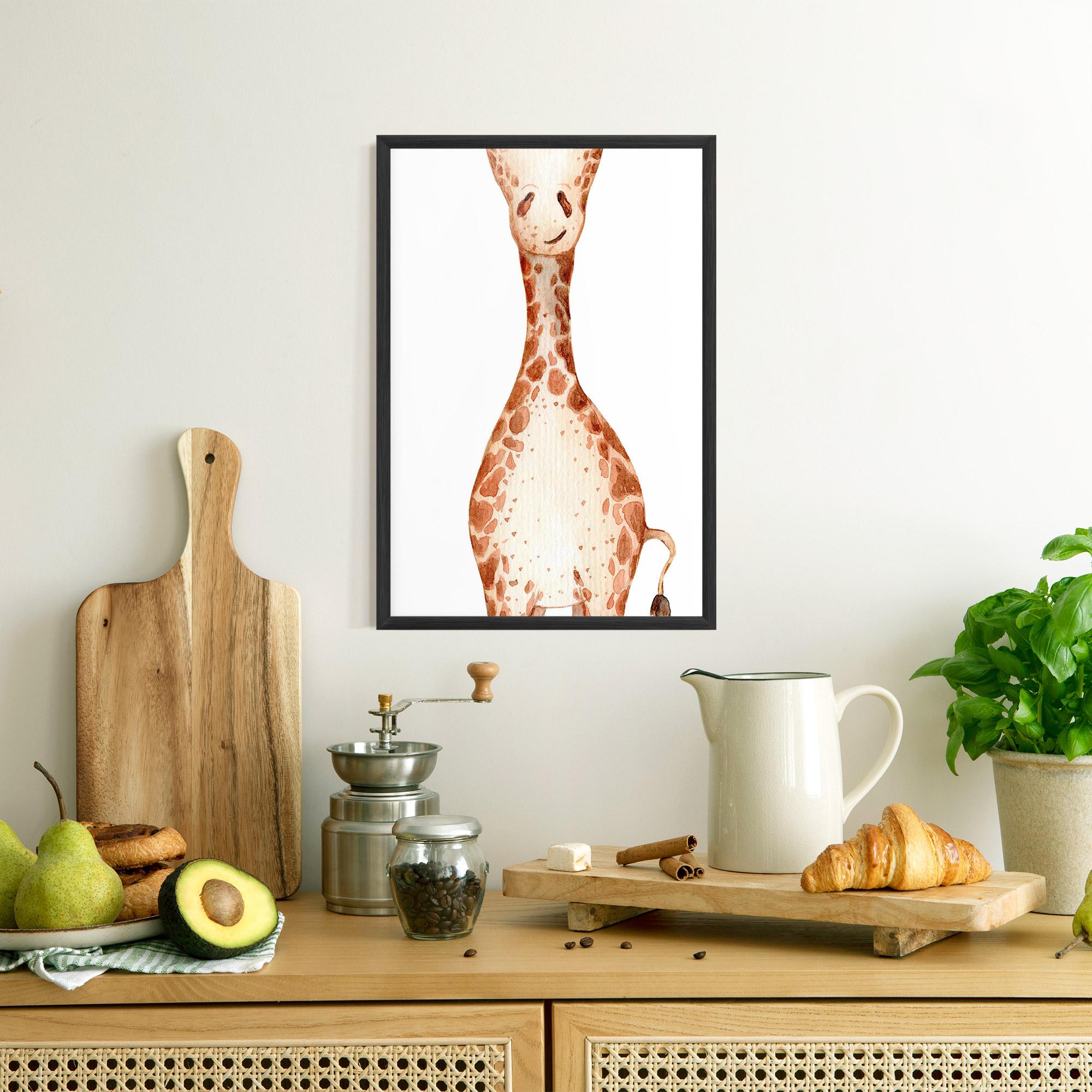 Keretezett Poszter Girafa Calma mockup 8