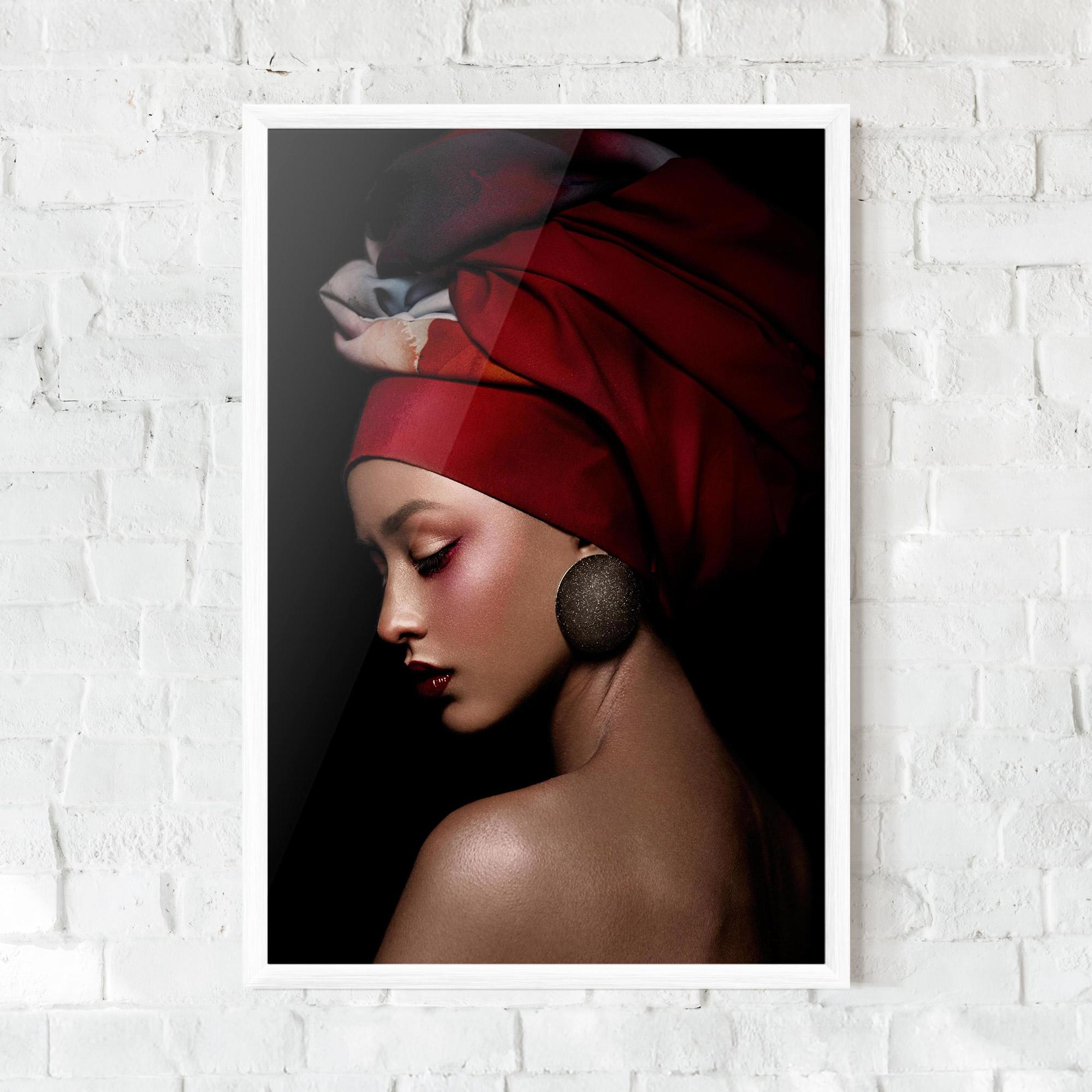 Keretezett Poszter Big Circle Earring mockup 0