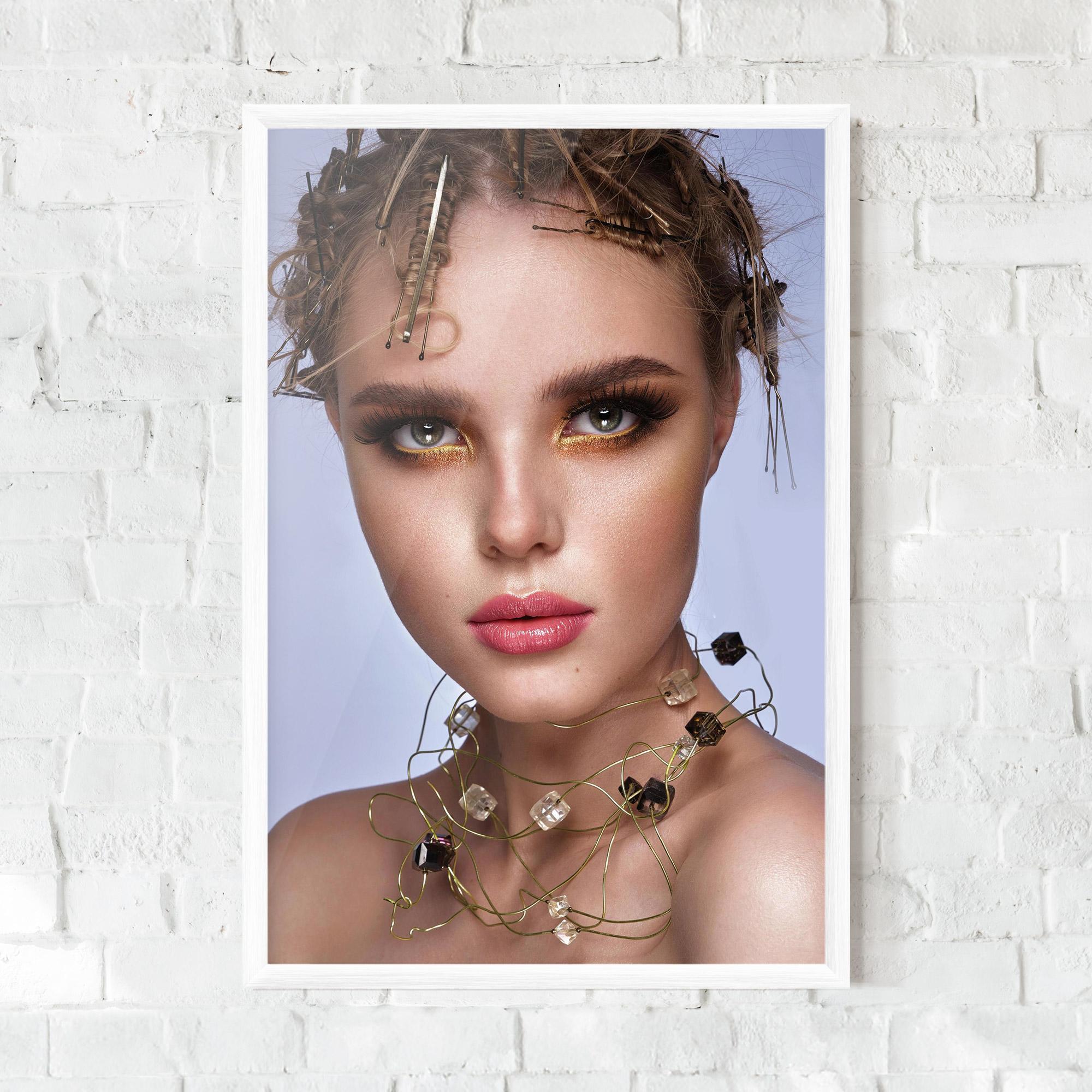 Keretezett Poszter Gold Abstract Accessory mockup 0