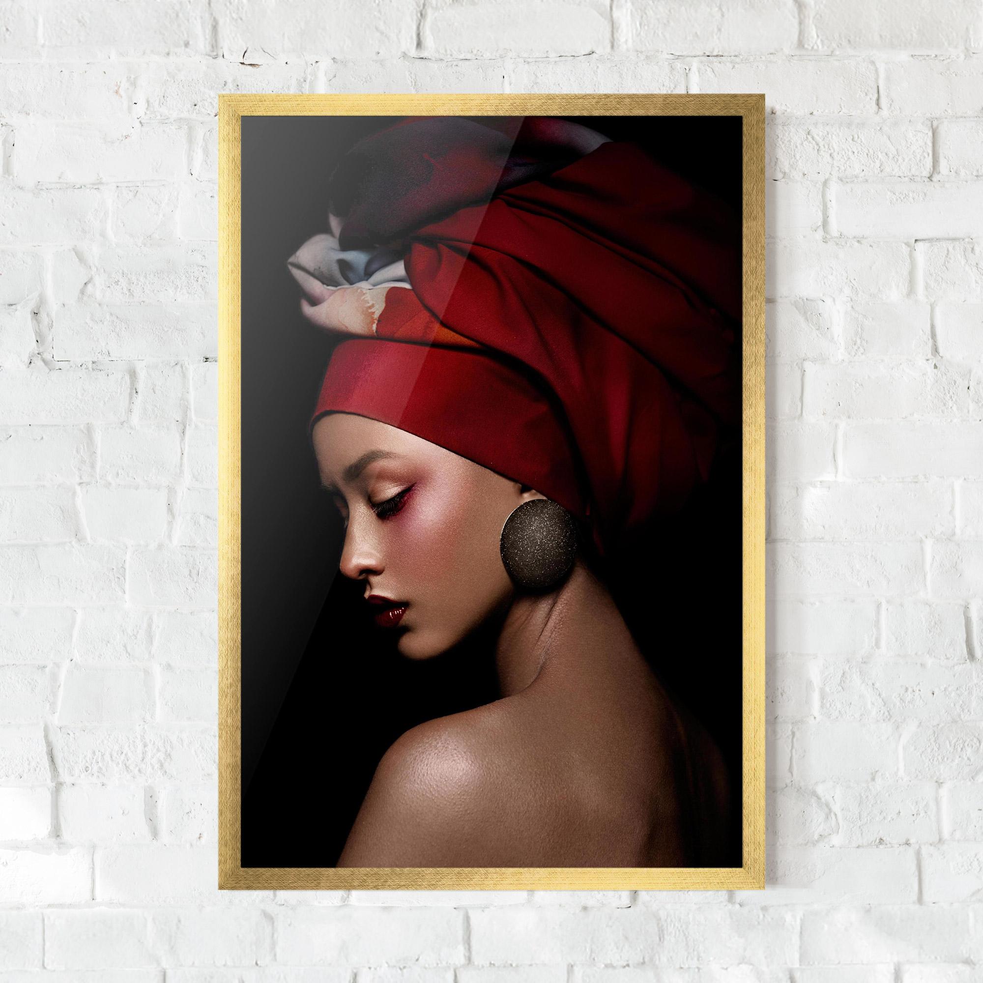 Keretezett Poszter Big Circle Earring mockup 0