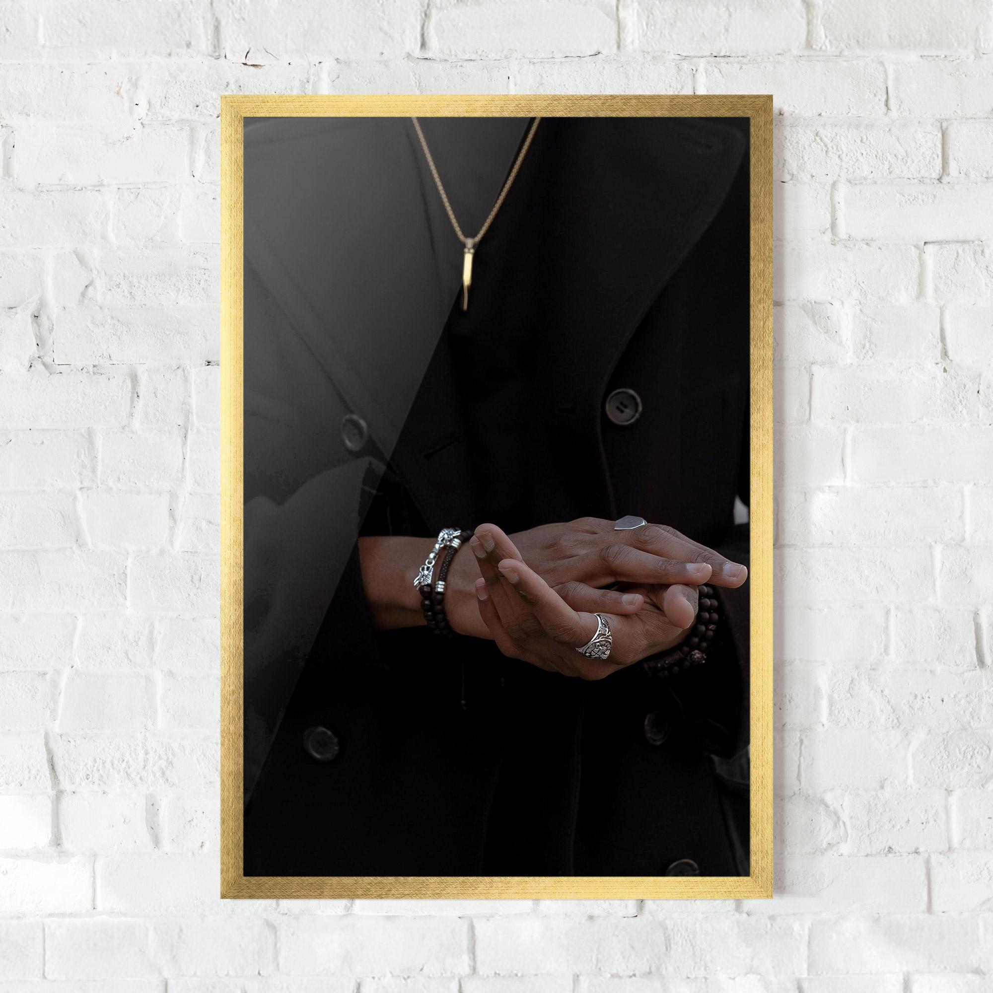 Keretezett Poszter Man Accessories mockup 0