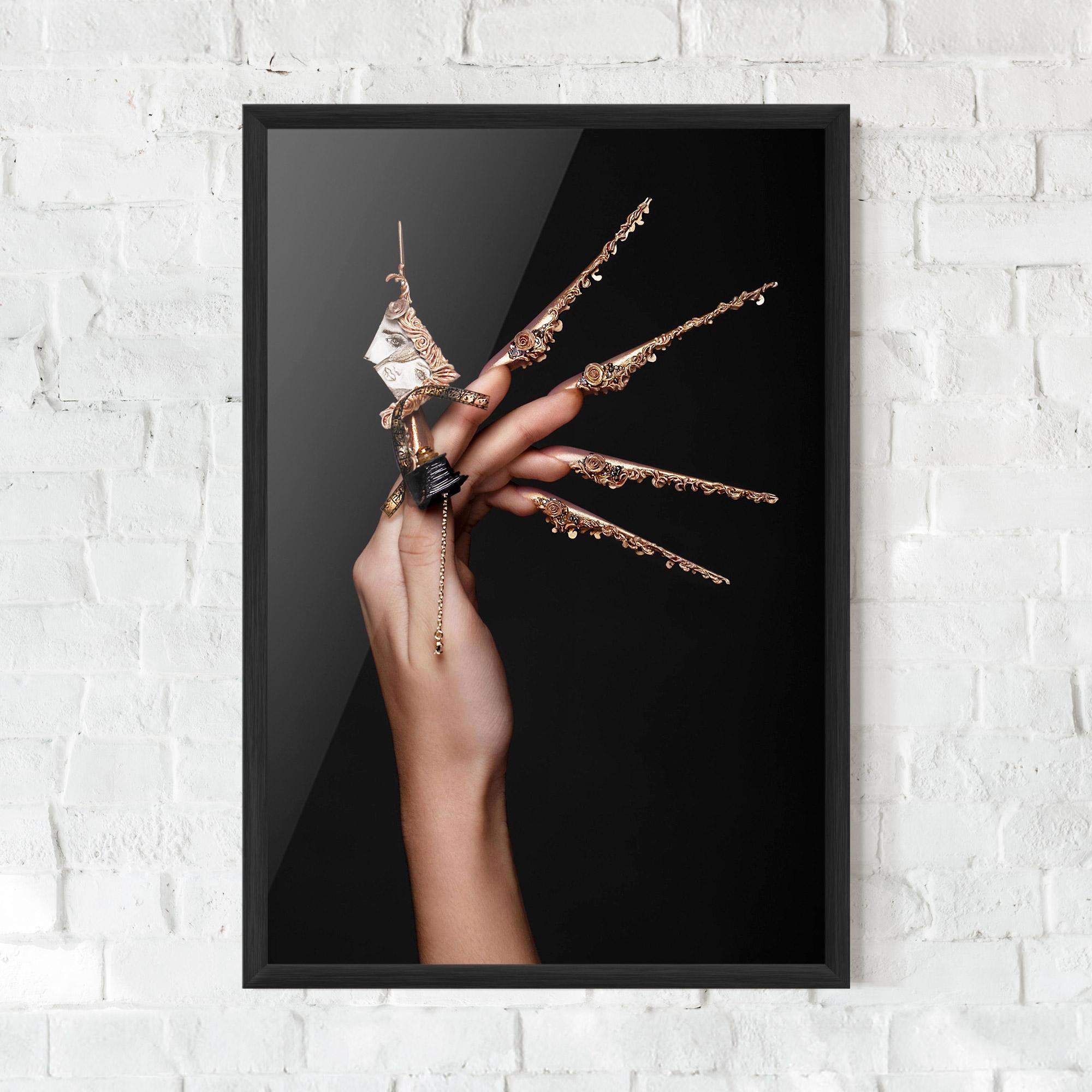 Keretezett Poszter Creative Design Nails mockup 0