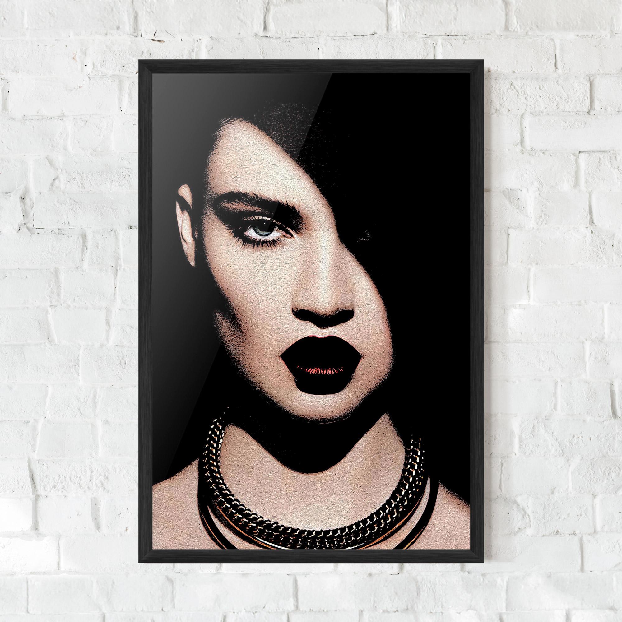 Keretezett Poszter Gold Necklace mockup 0