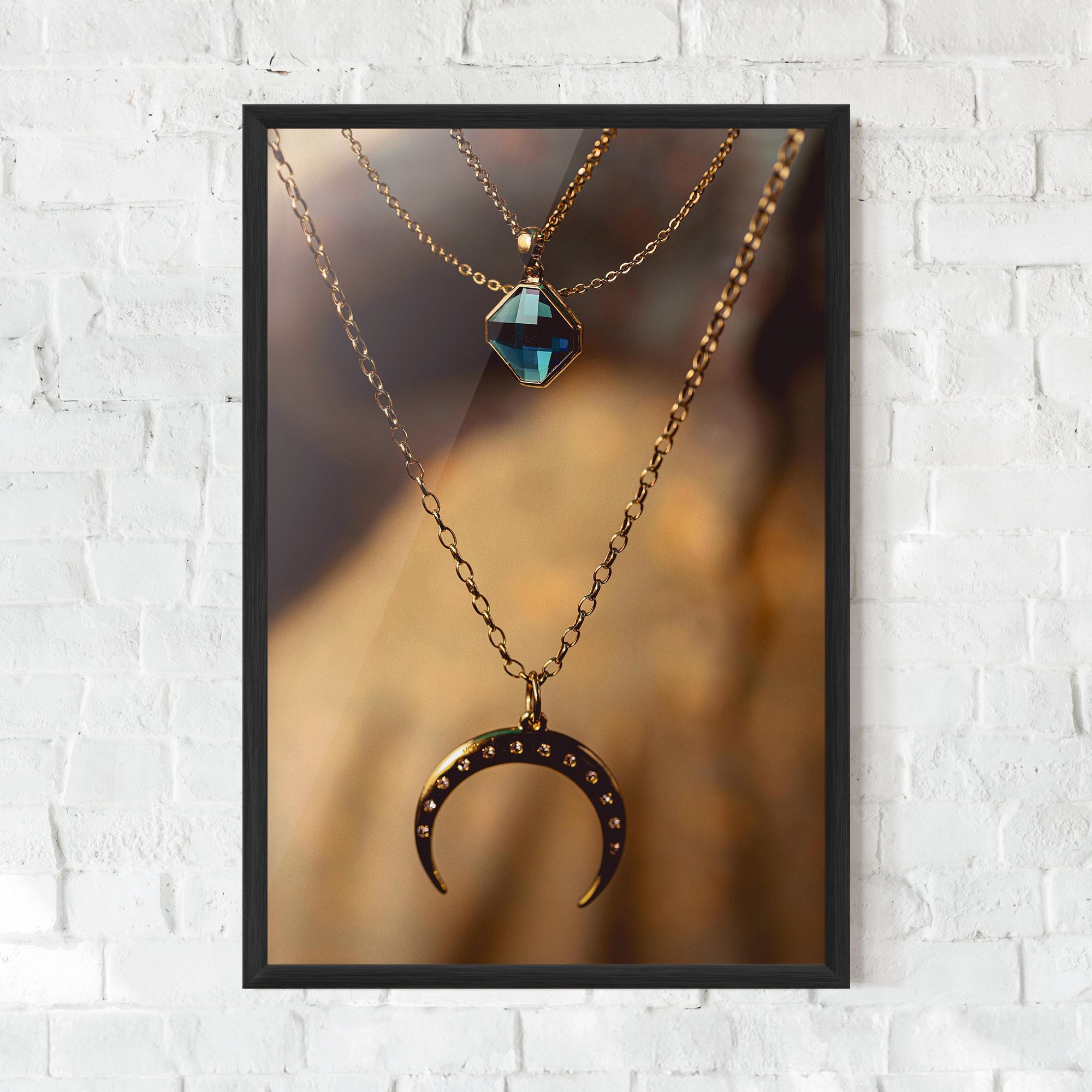 Moon Blue Necklace mockup 0