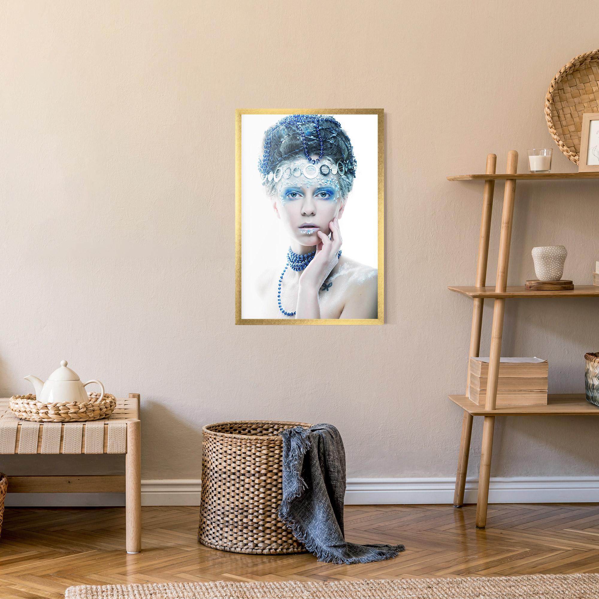 Keretezett Poszter Blue Fairy Woman mockup 9