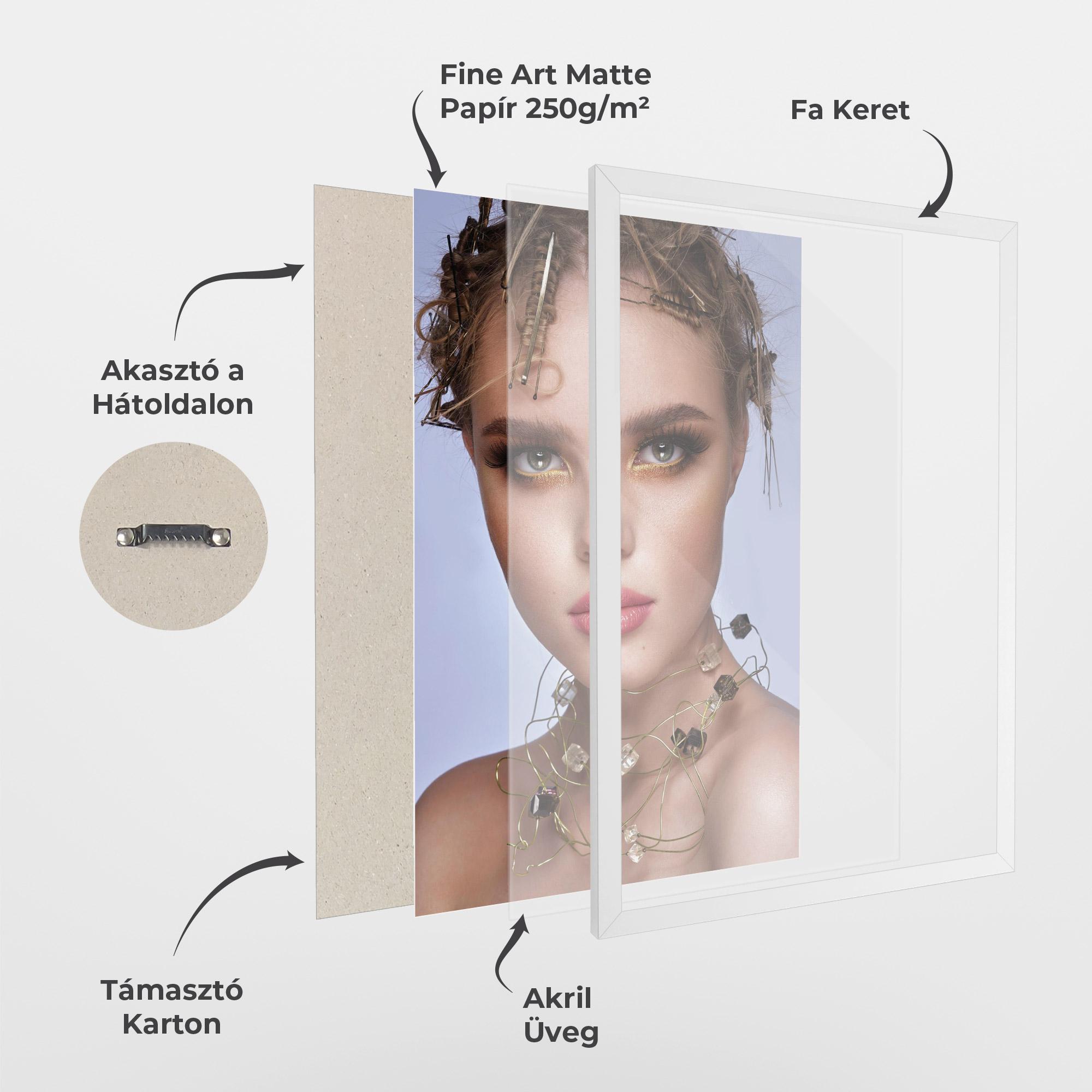 Keretezett Poszter Gold Abstract Accessory mockup 1