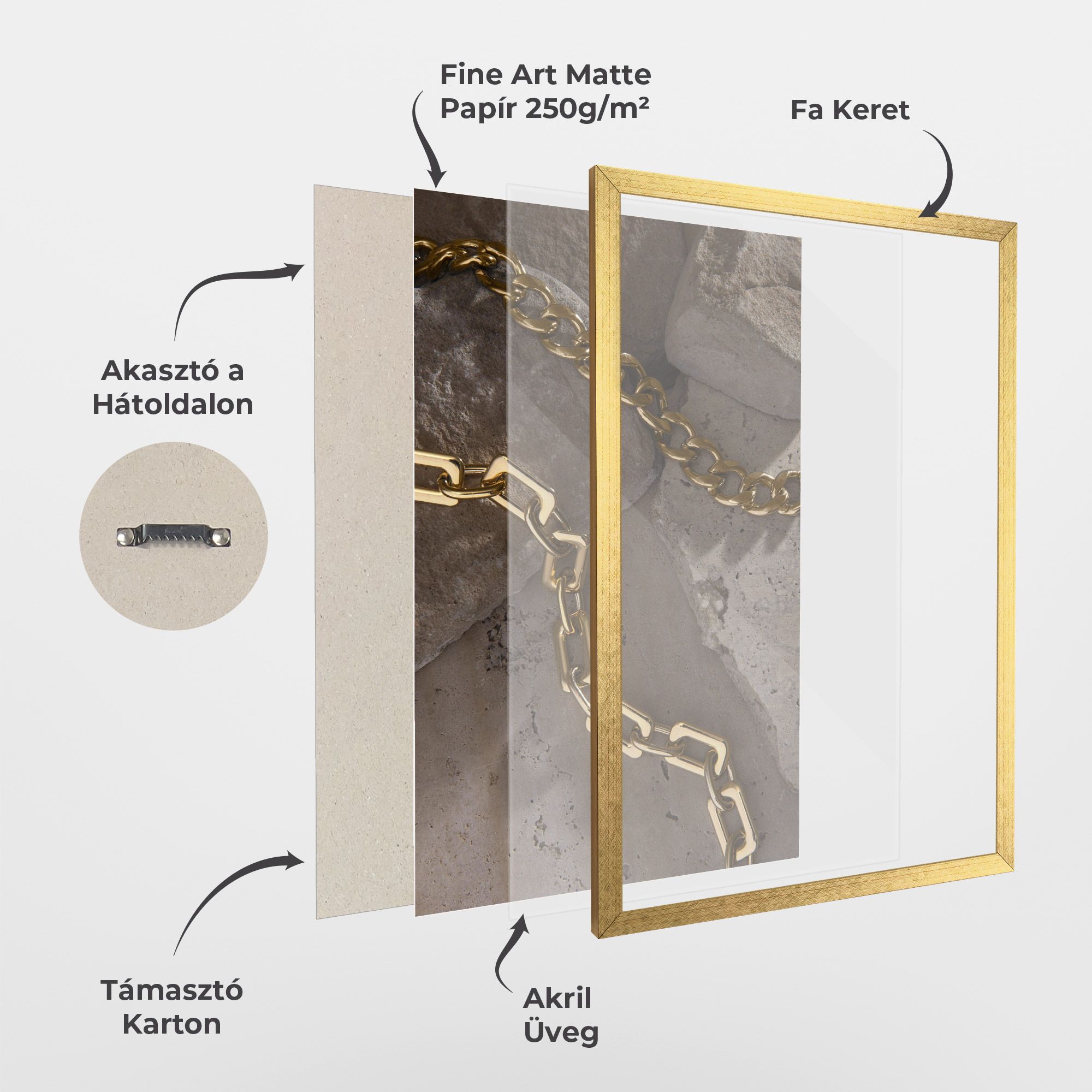 Abstract Gold Chain mockup 1