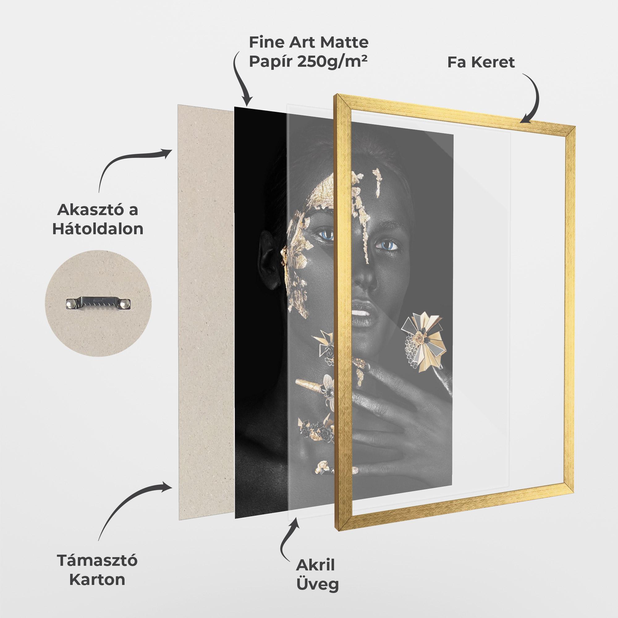 Keretezett Poszter Black Art Makeup mockup 1