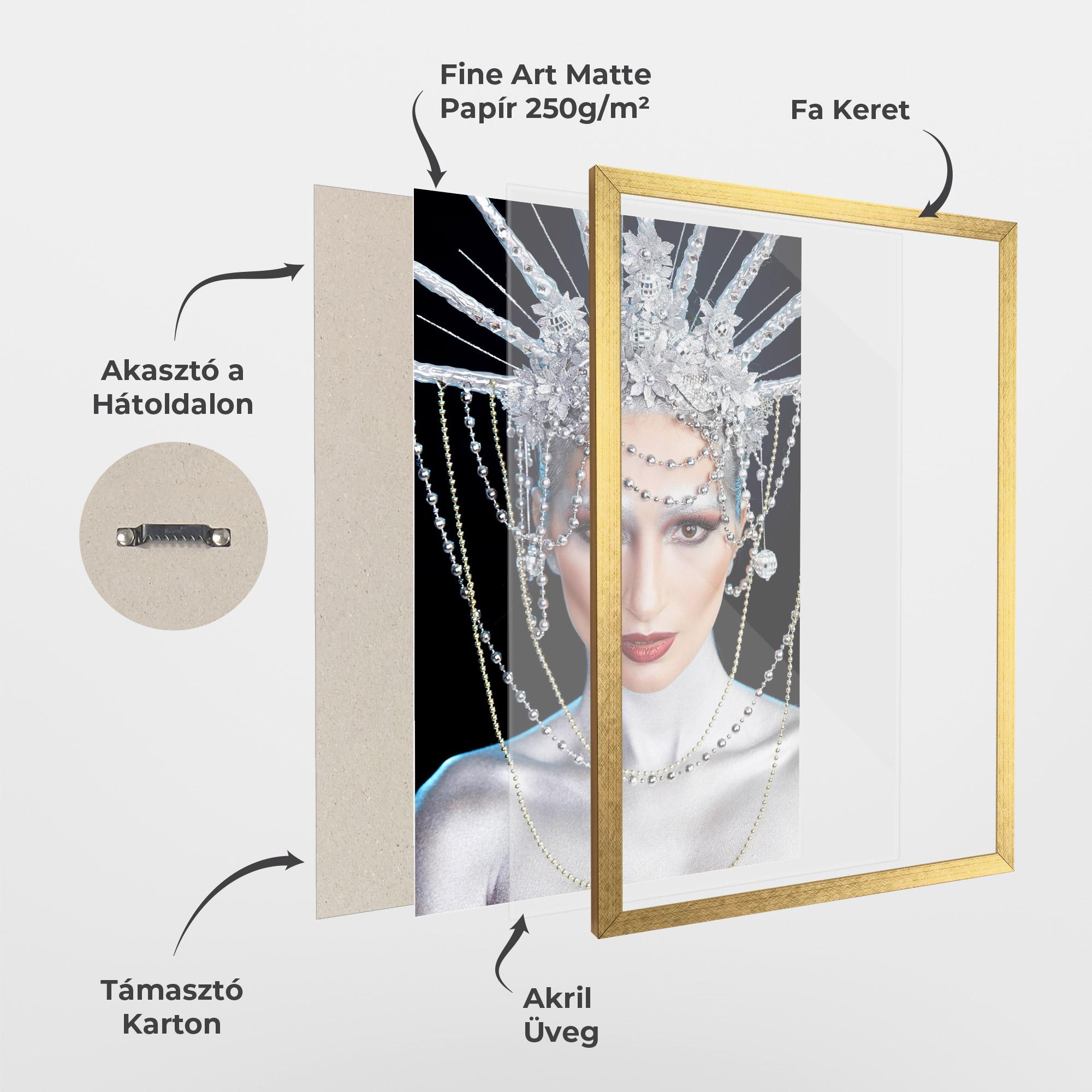 Keretezett Poszter Statue Liberty Accessory mockup 1