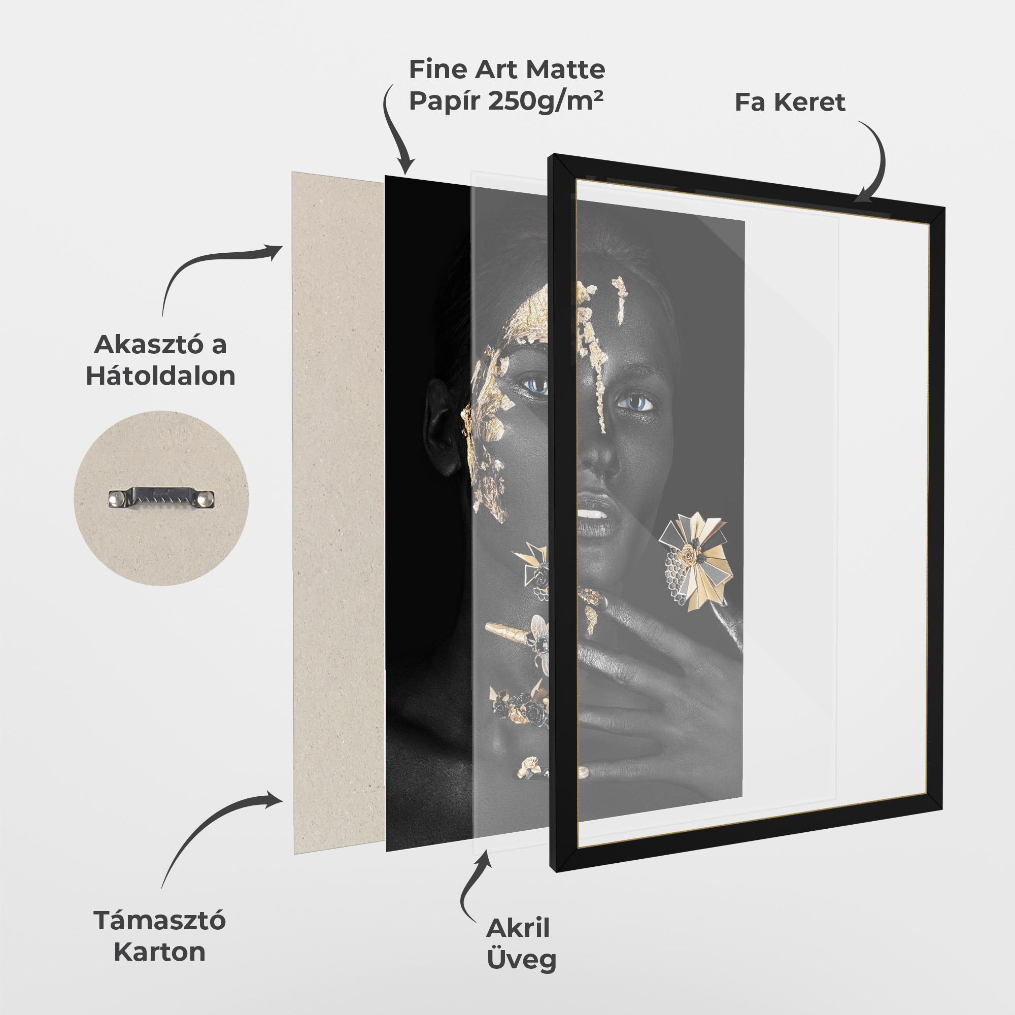 Keretezett Poszter Black Art Makeup mockup 1