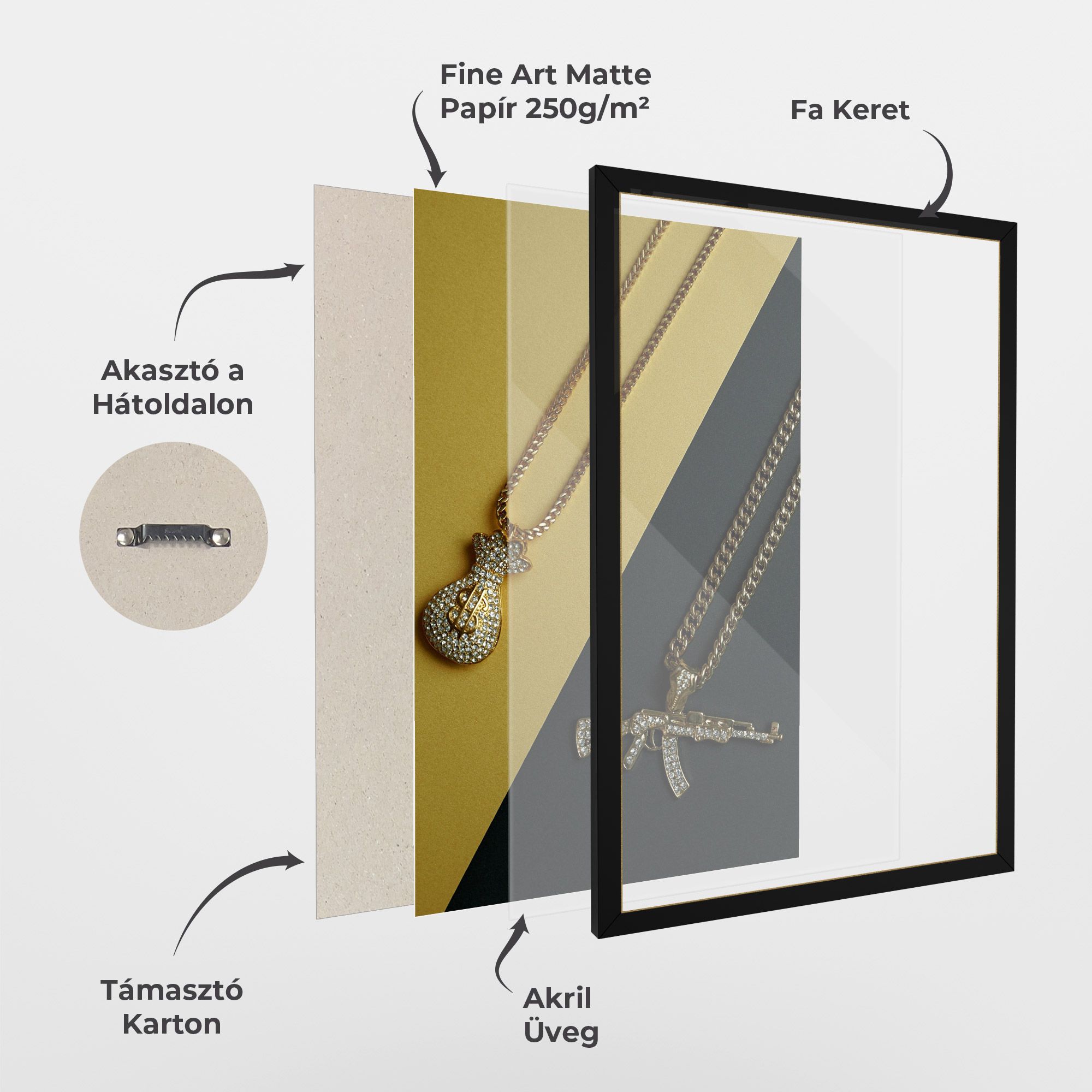 Gun Neckace mockup 1