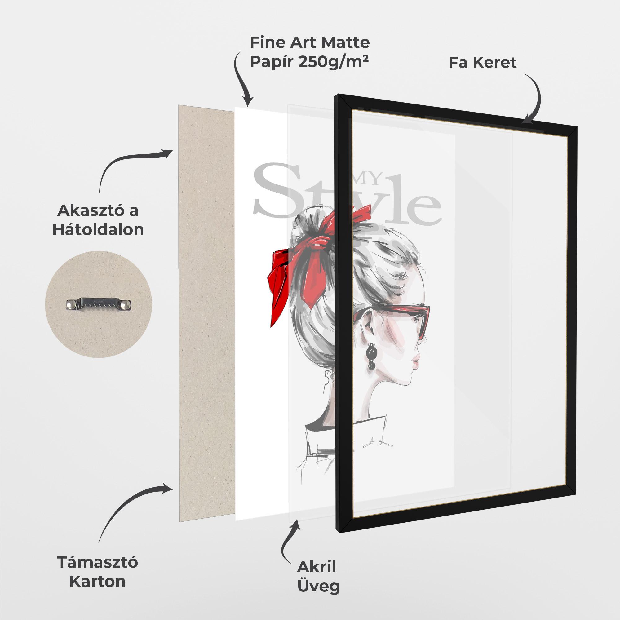 Keretezett Poszter My Style mockup 1