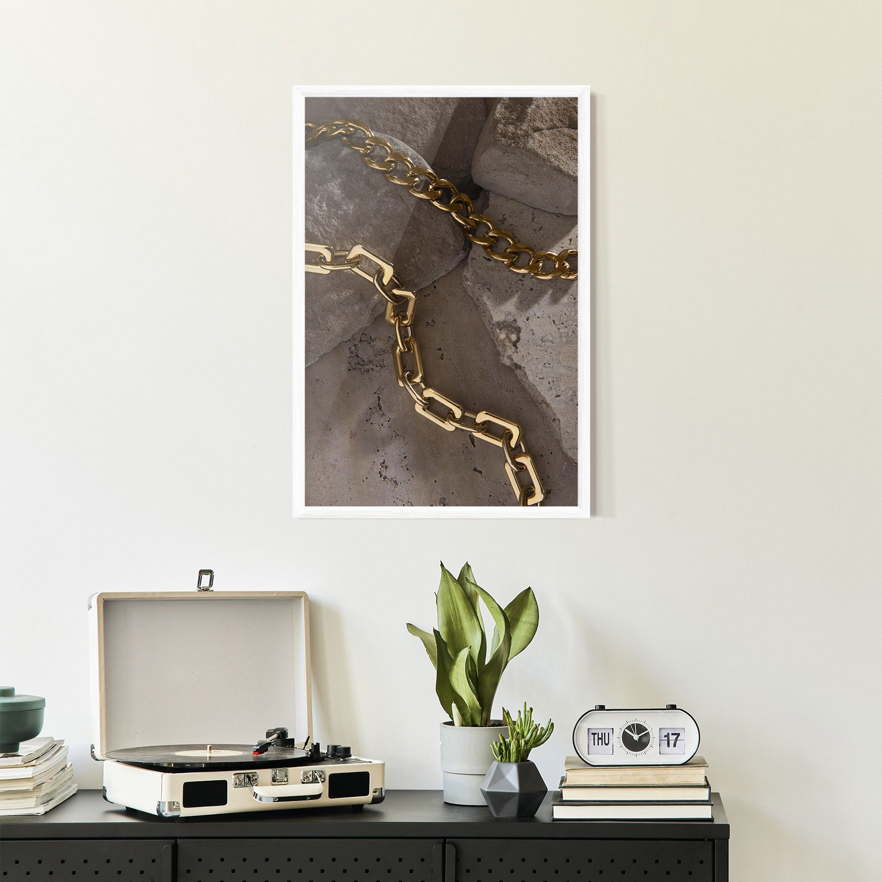 Abstract Gold Chain mockup 2