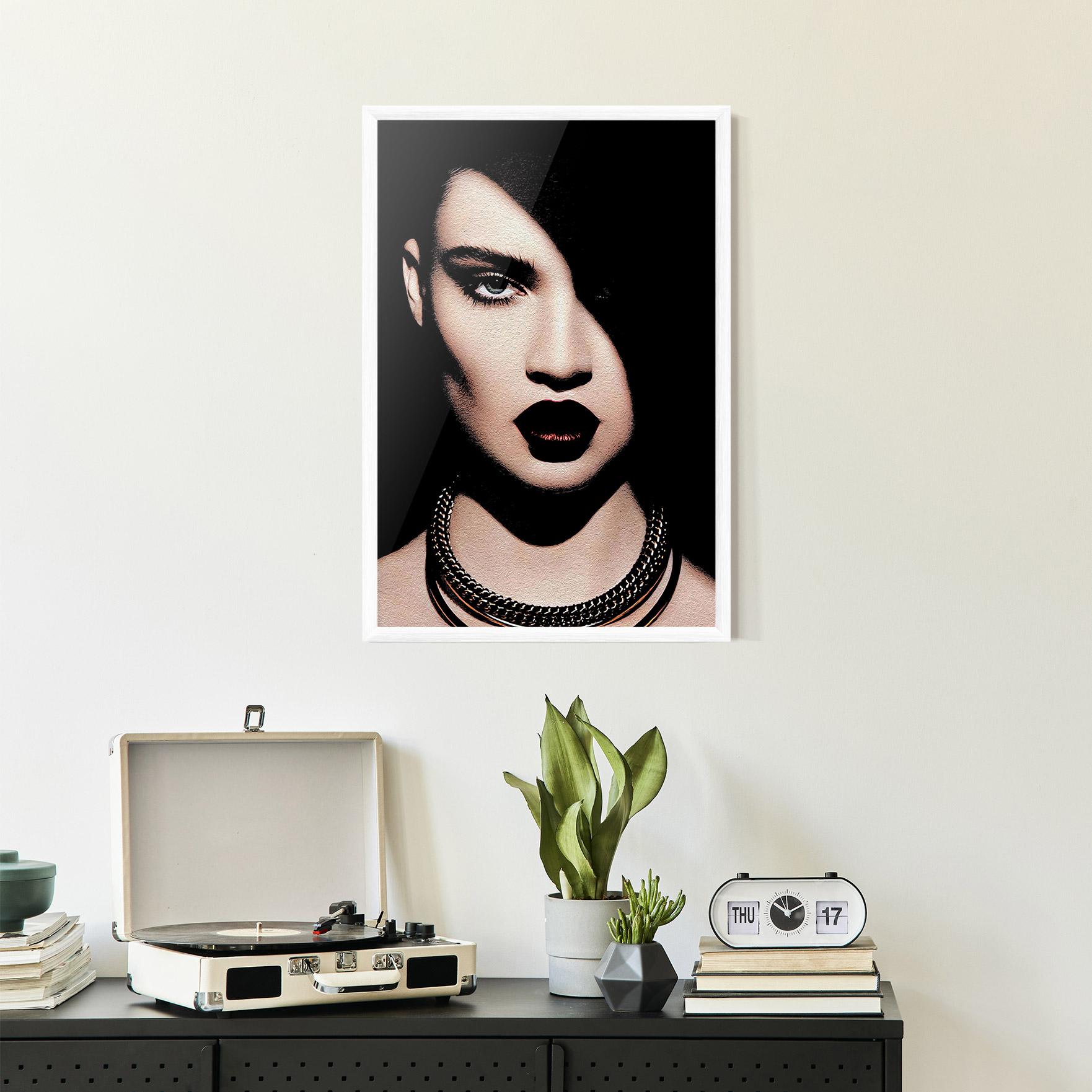 Keretezett Poszter Gold Necklace mockup 2