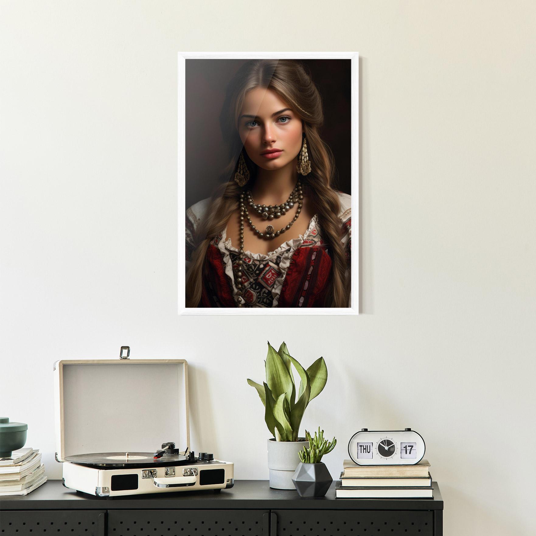 Keretezett Poszter Traditional Necklace mockup 2