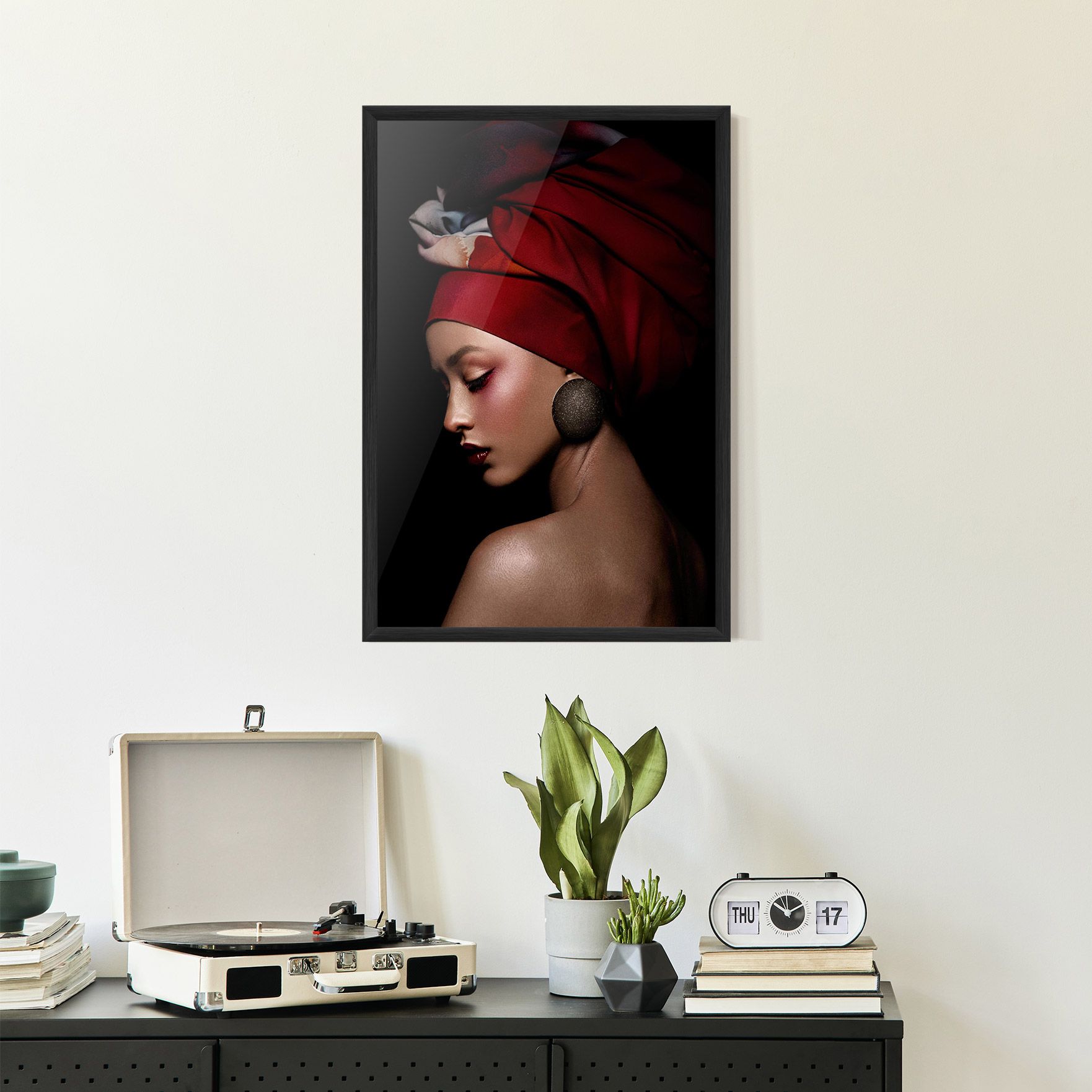 Big Circle Earring mockup 2