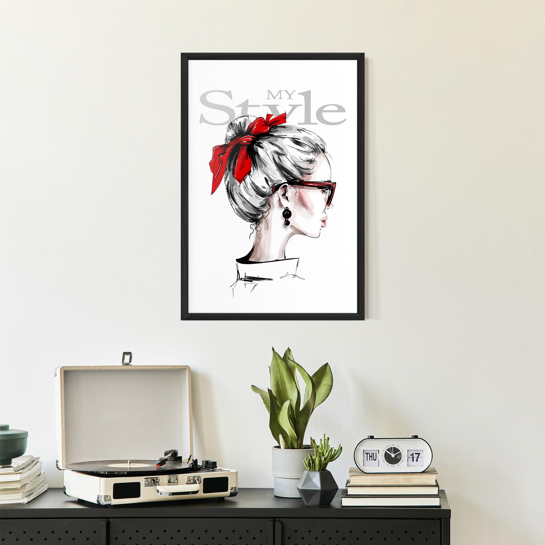 Keretezett Poszter My Style mockup 2