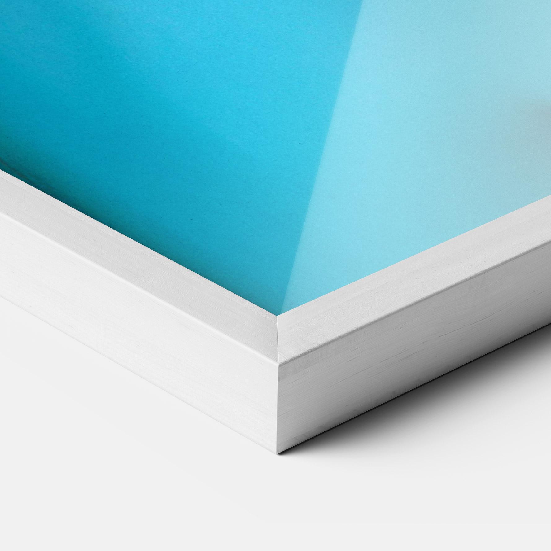 Keretezett Poszter Blue Light Earring mockup 3