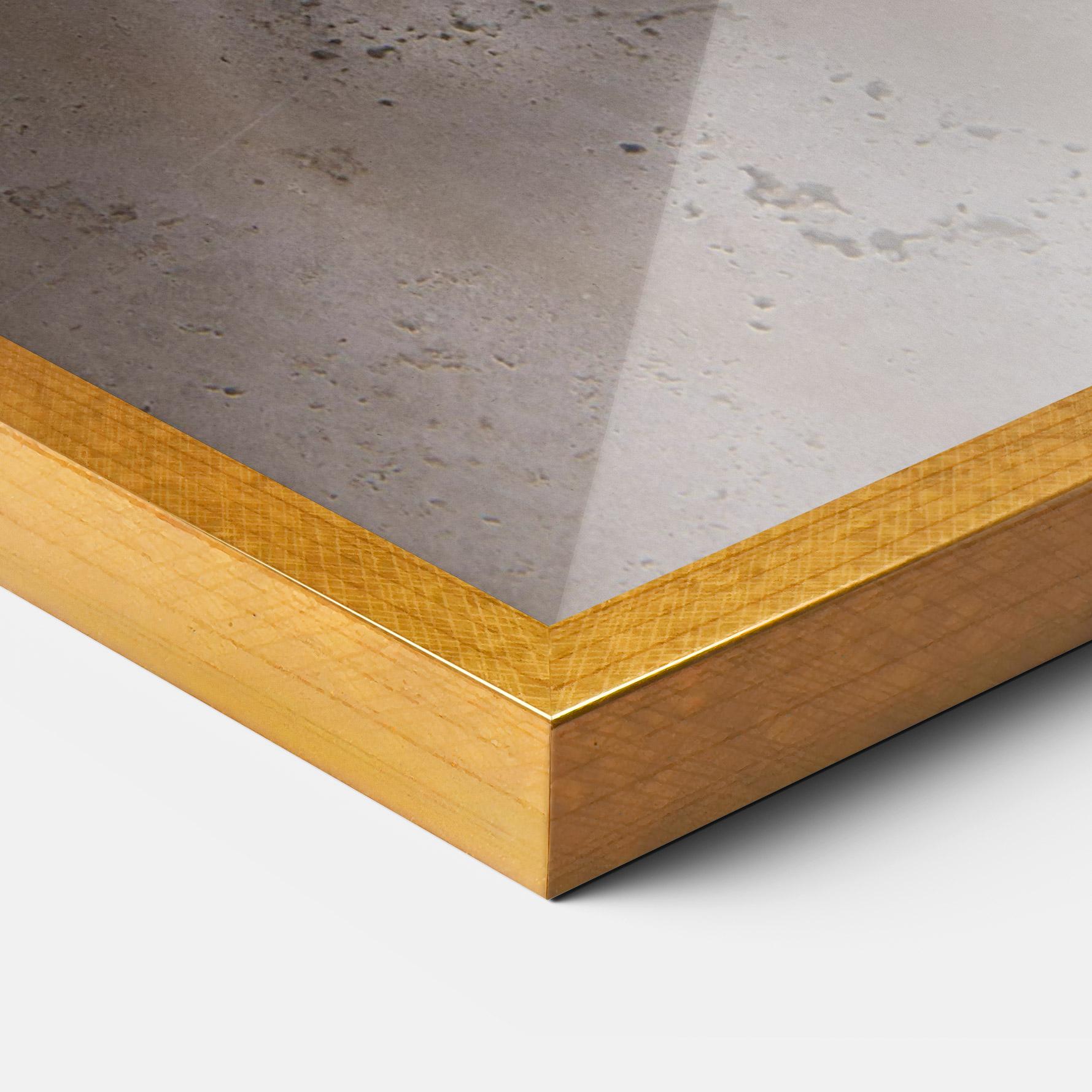 Keretezett Poszter Abstract Gold Chain mockup 3