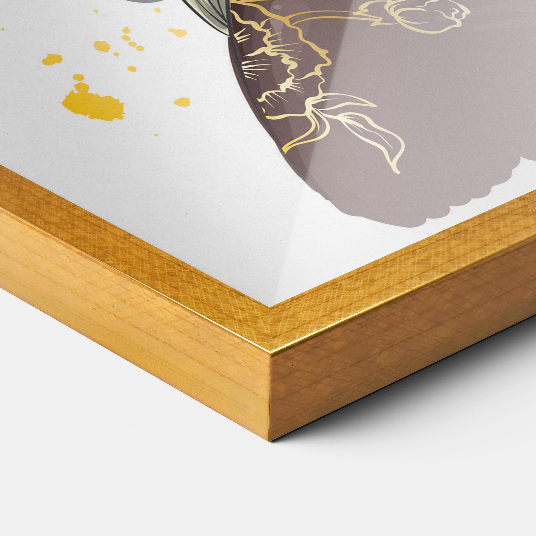 Keretezett Poszter Big Black Crown mockup 3