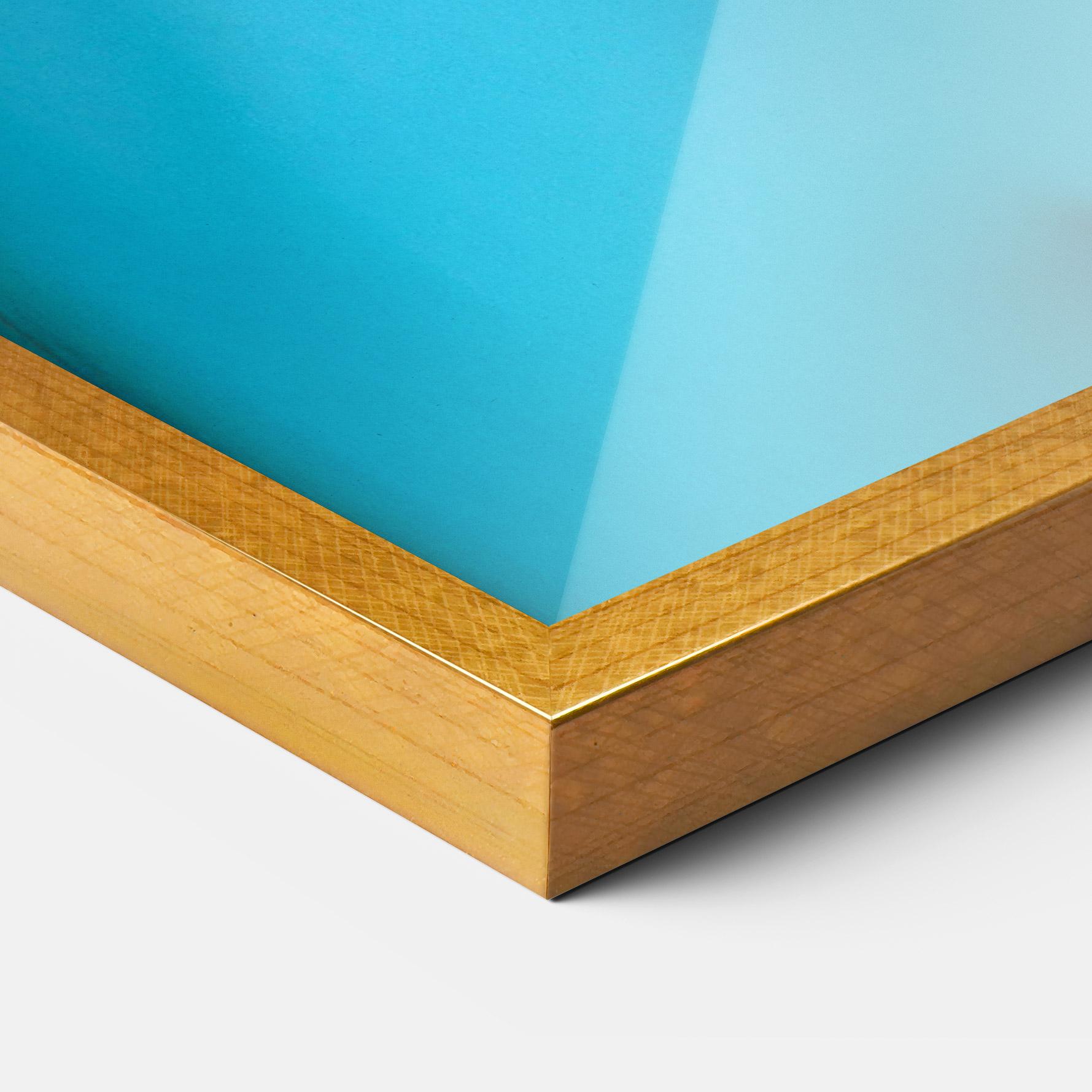 Keretezett Poszter Blue Light Earring mockup 3