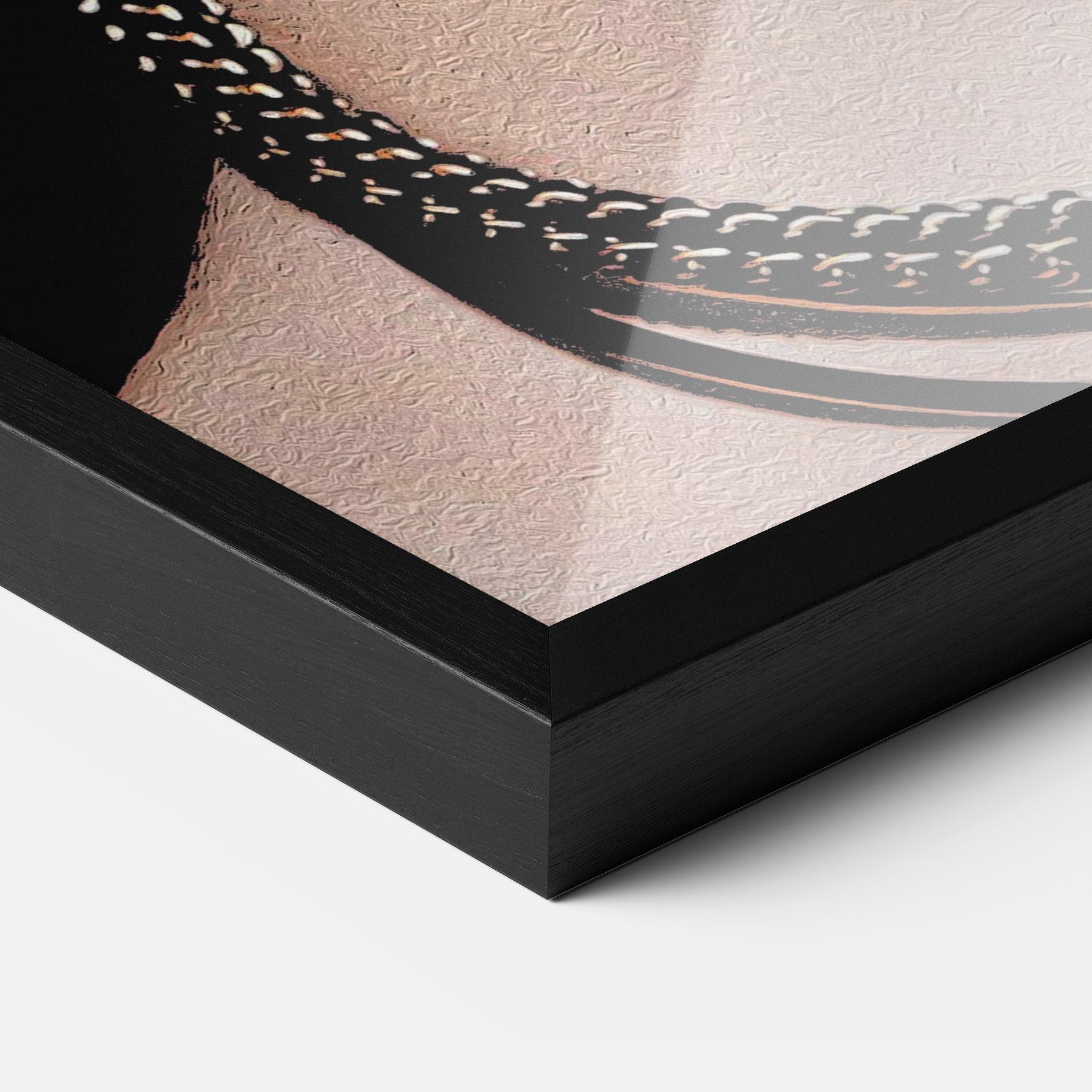 Keretezett Poszter Gold Necklace mockup 3