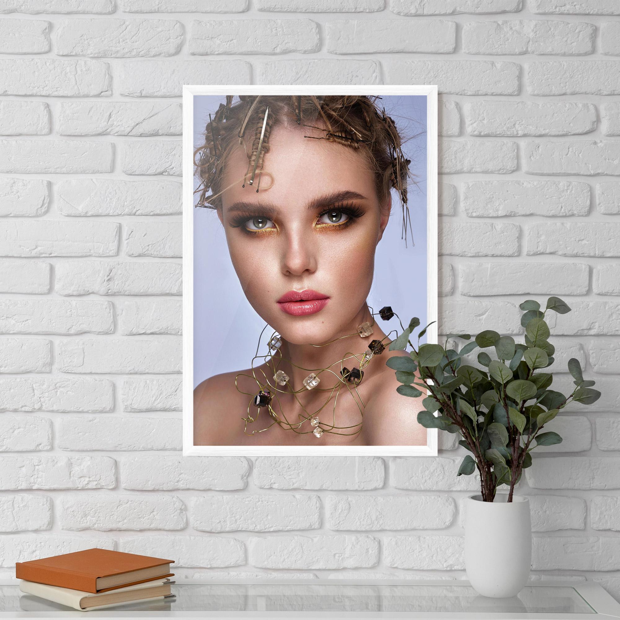 Keretezett Poszter Gold Abstract Accessory mockup 5