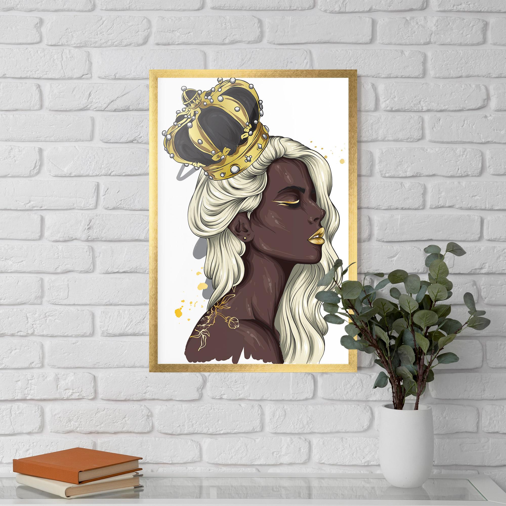 Keretezett Poszter Big Black Crown mockup 5