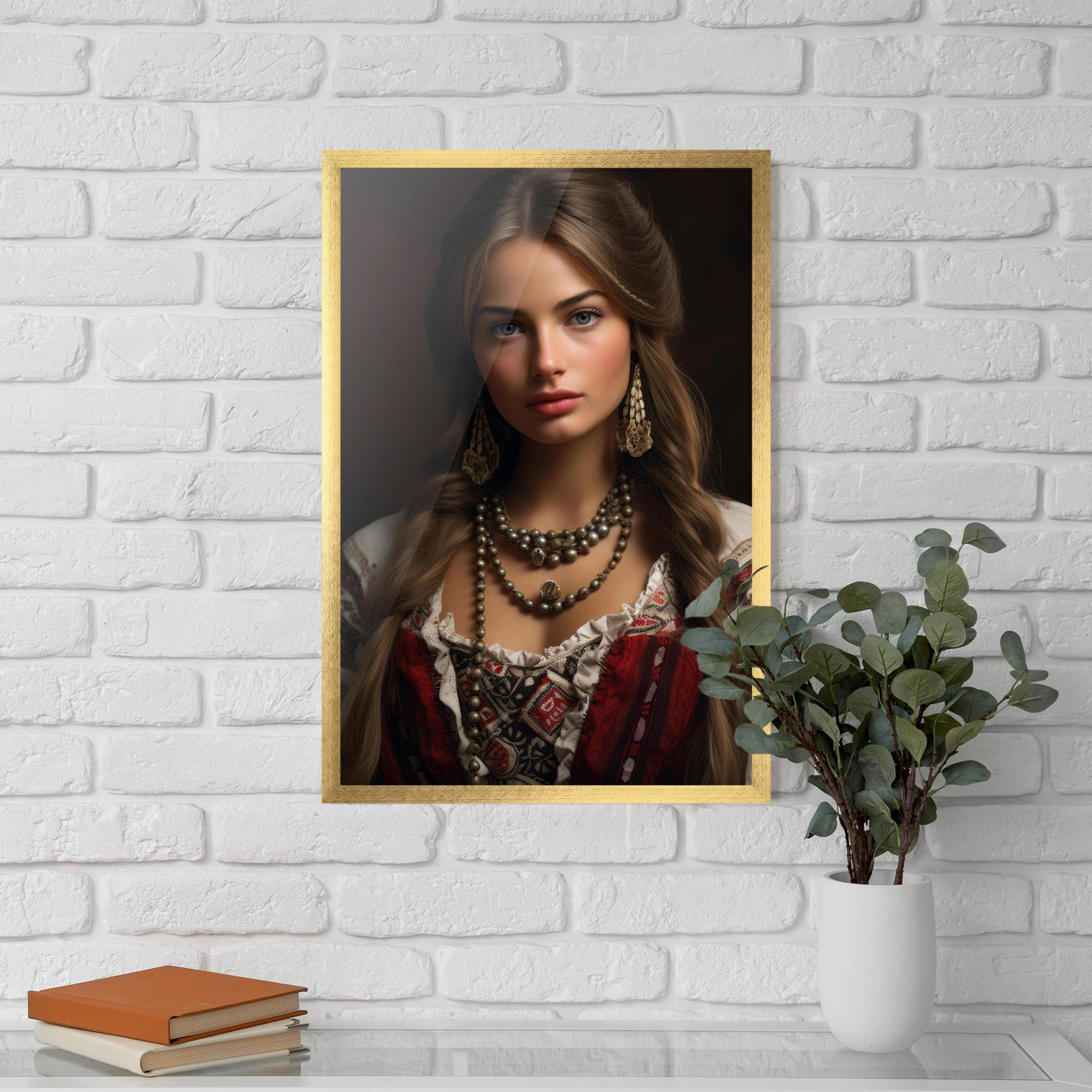Keretezett Poszter Traditional Necklace mockup 5