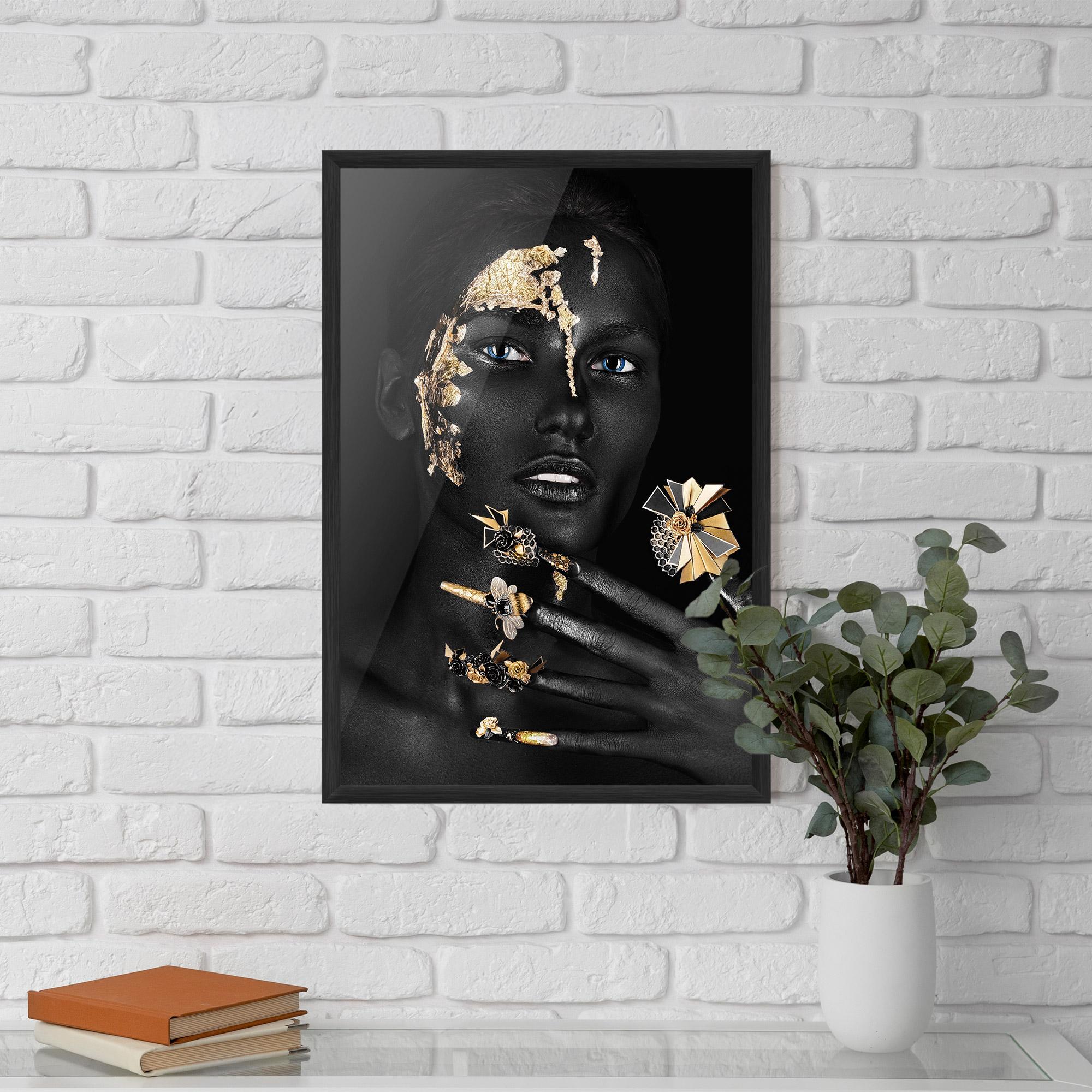 Keretezett Poszter Black Art Makeup mockup 5