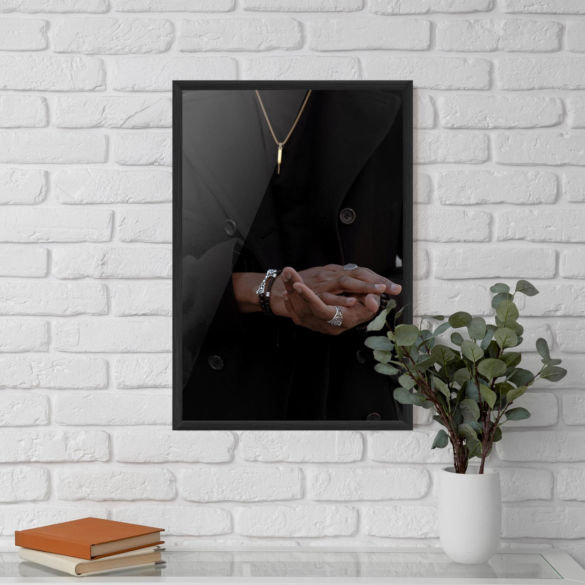 Keretezett Poszter Man Accessories mockup 5