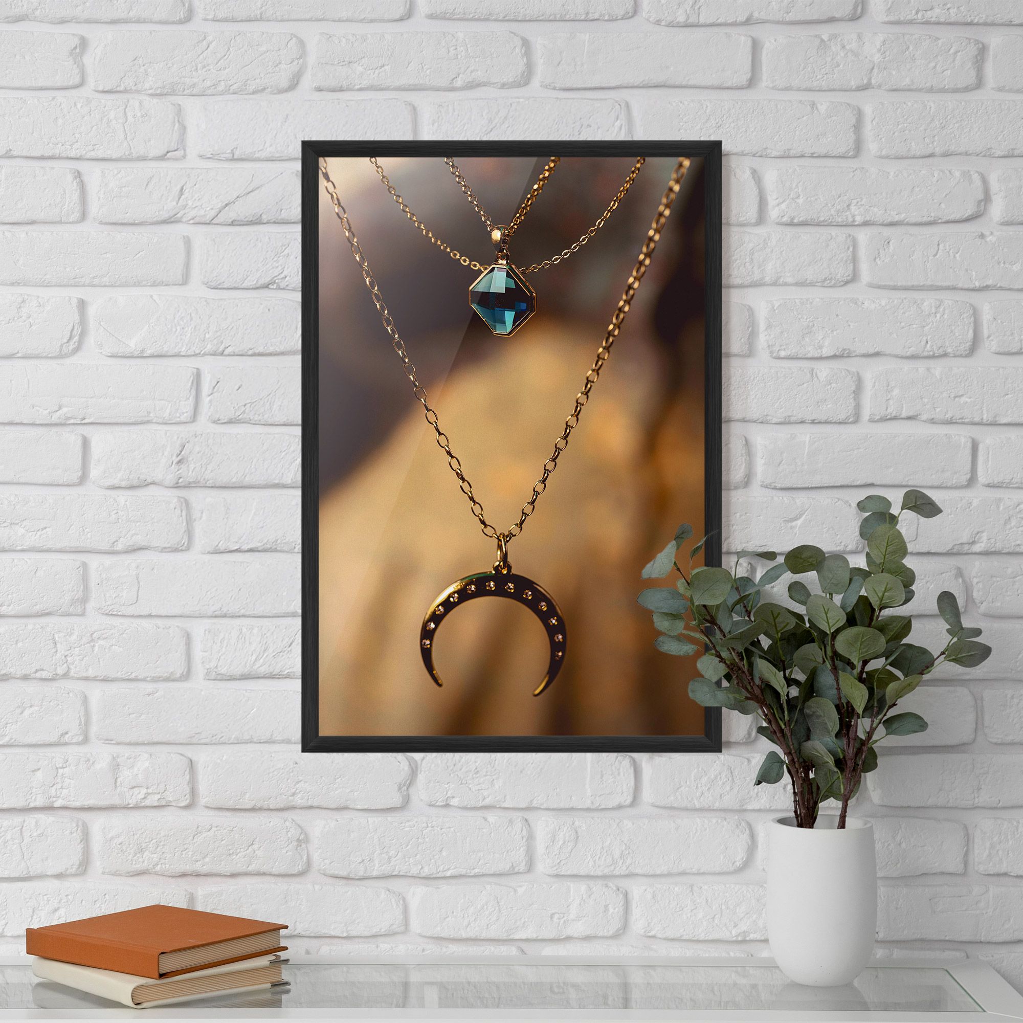 Moon Blue Necklace mockup 5