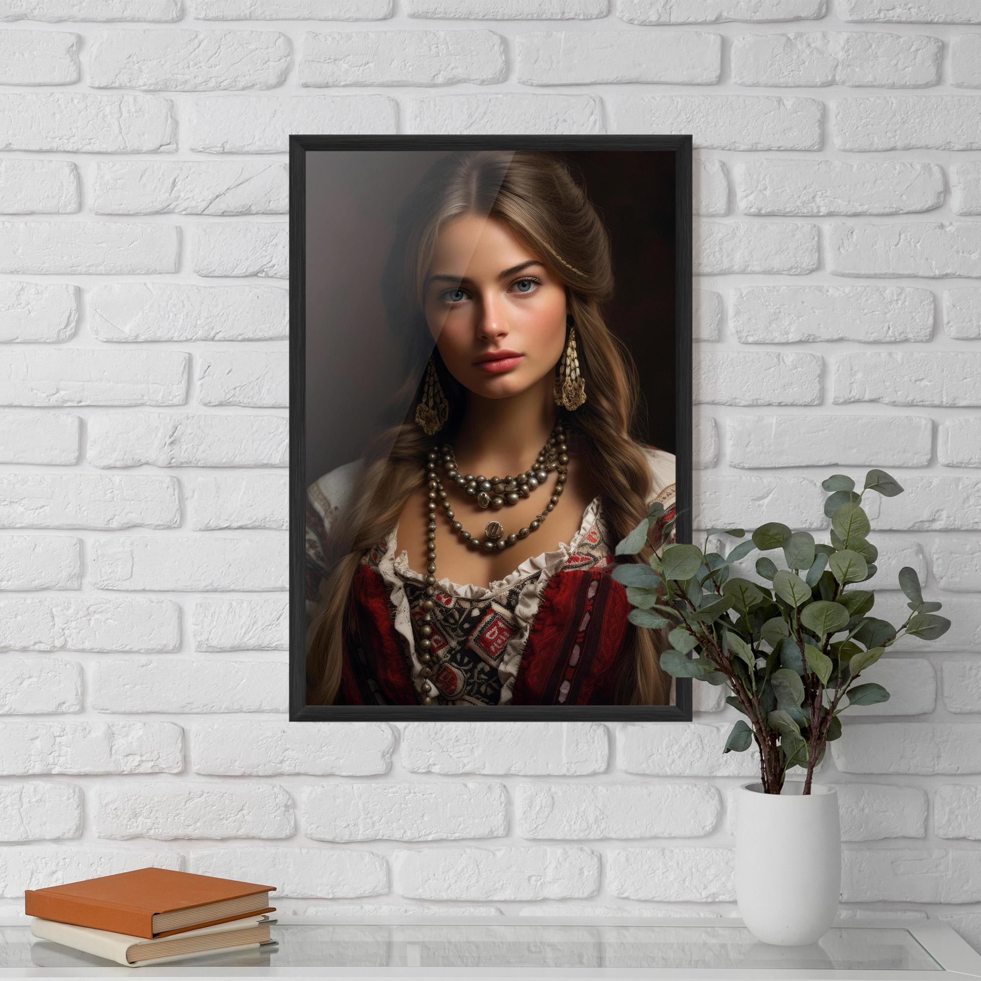 Keretezett Poszter Traditional Necklace mockup 5
