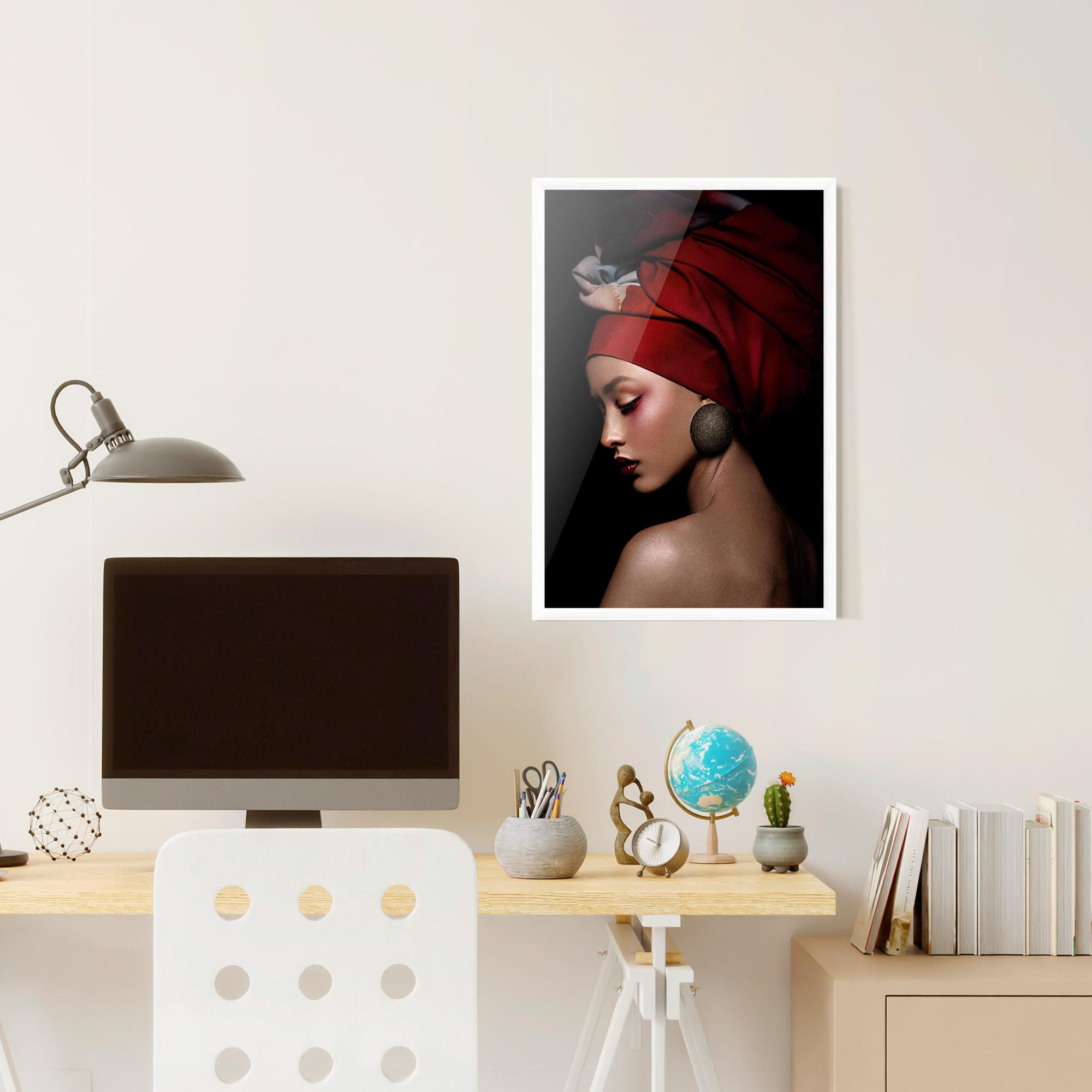 Keretezett Poszter Big Circle Earring mockup 6