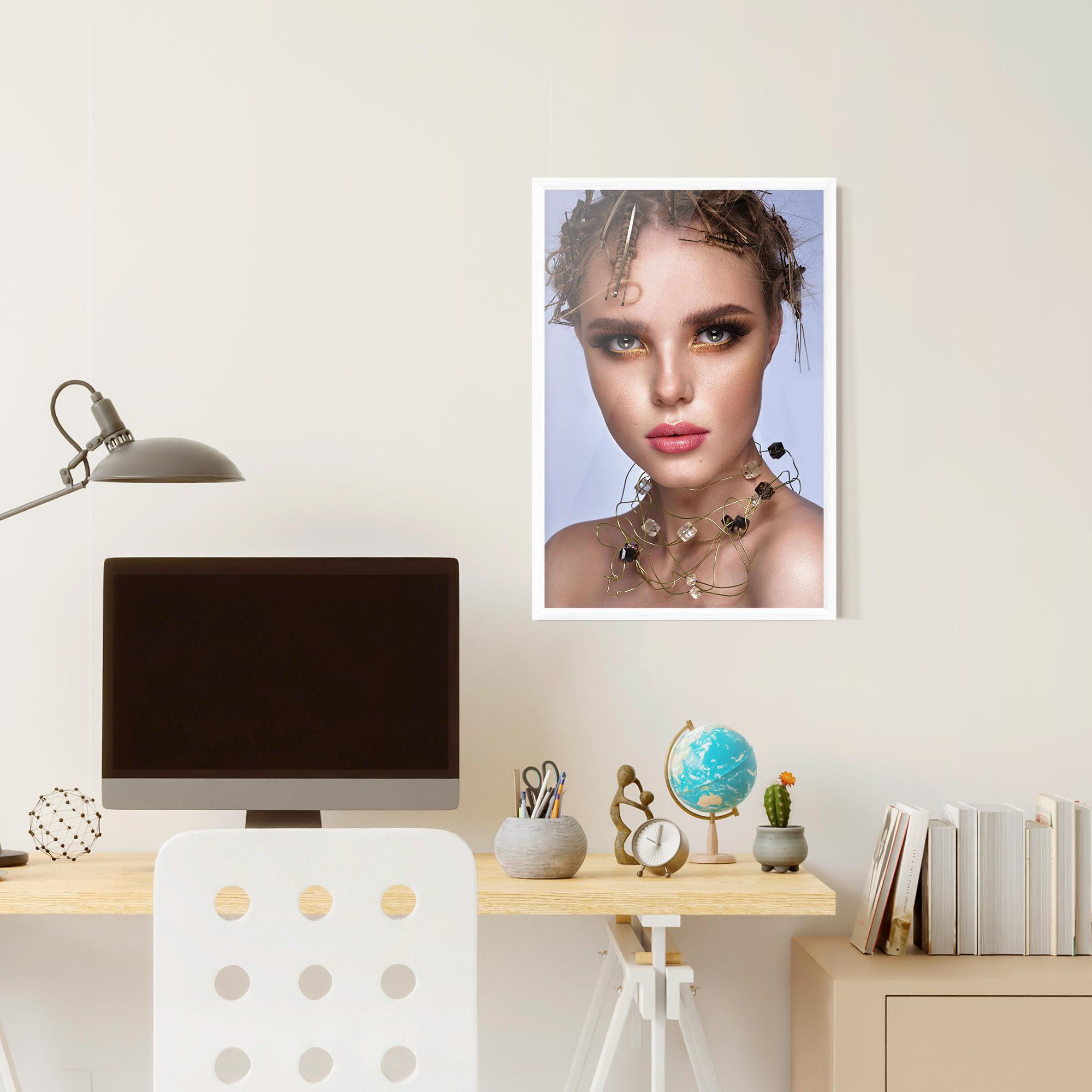 Keretezett Poszter Gold Abstract Accessory mockup 6