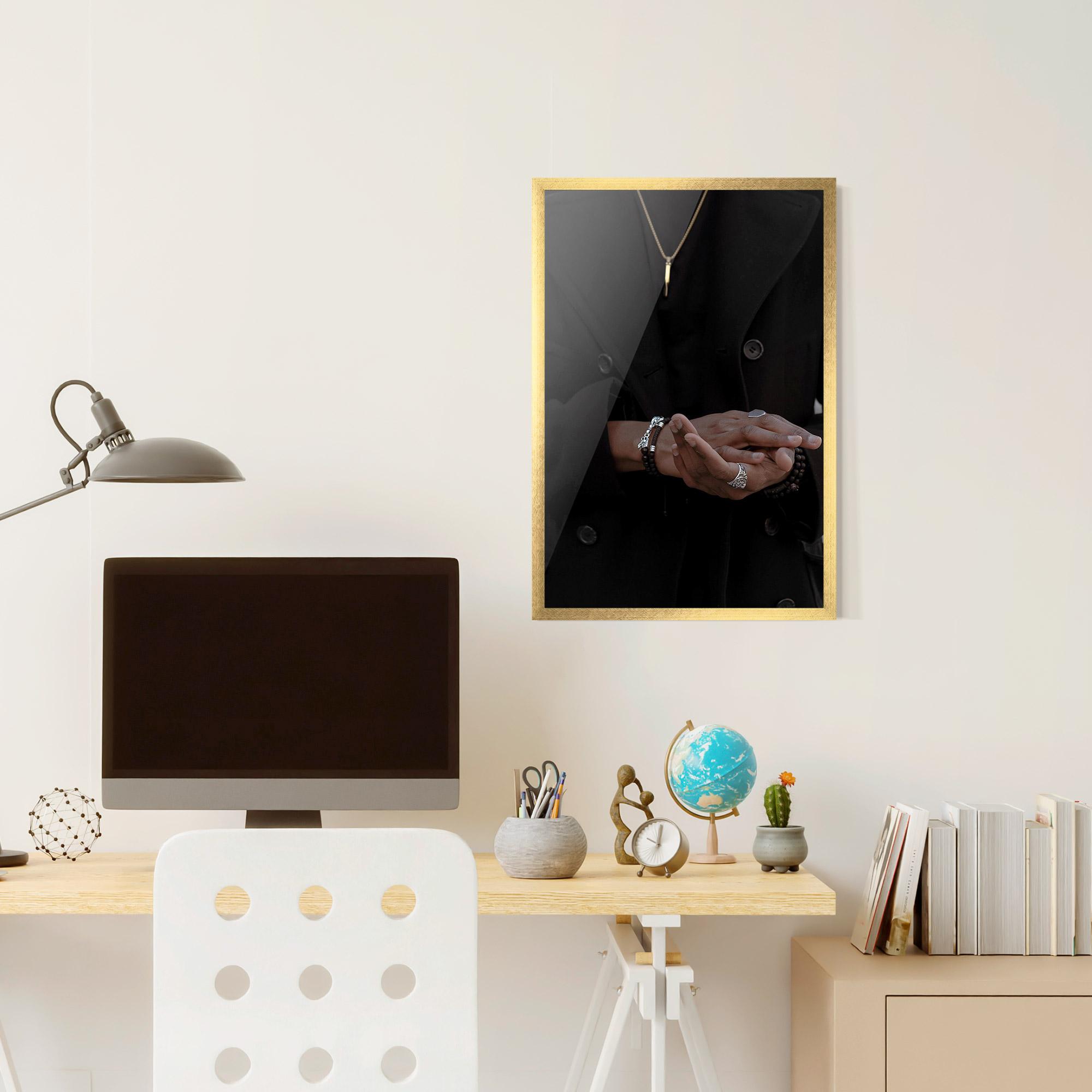 Keretezett Poszter Man Accessories mockup 6